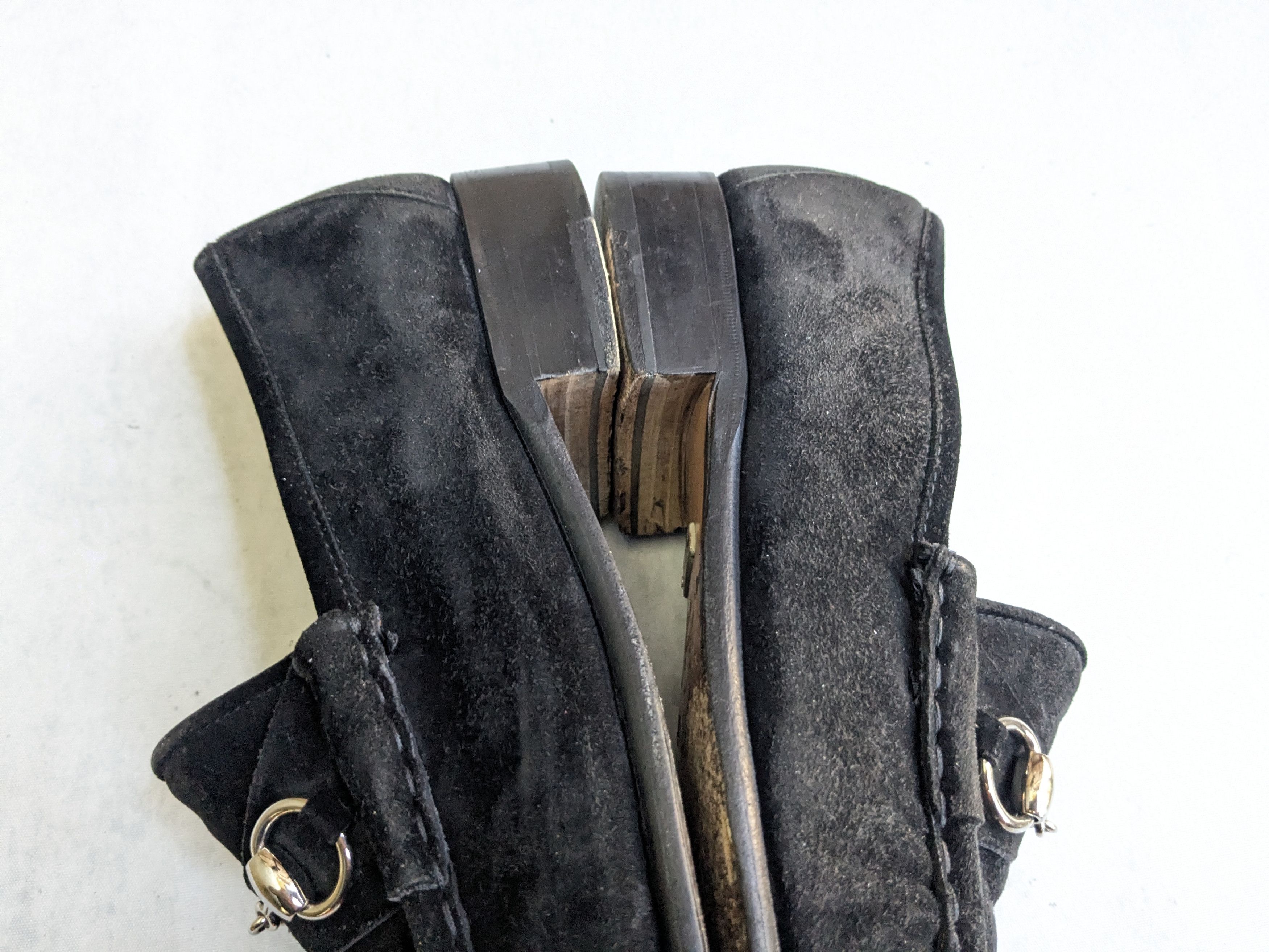 Gucci Gucci Horsebit Loafers Black Suede 9 D Suede Leather Slip On Size US 9 / EU 42 - 10 Thumbnail