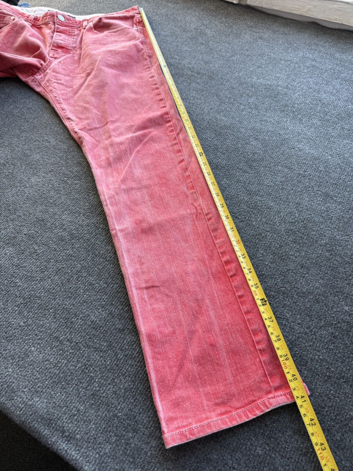 Calvin Klein 00s Calvin Klein Jeans Archive Red Dyed Skinny Denim W34 Size US 34 / EU 50 - 21 Thumbnail