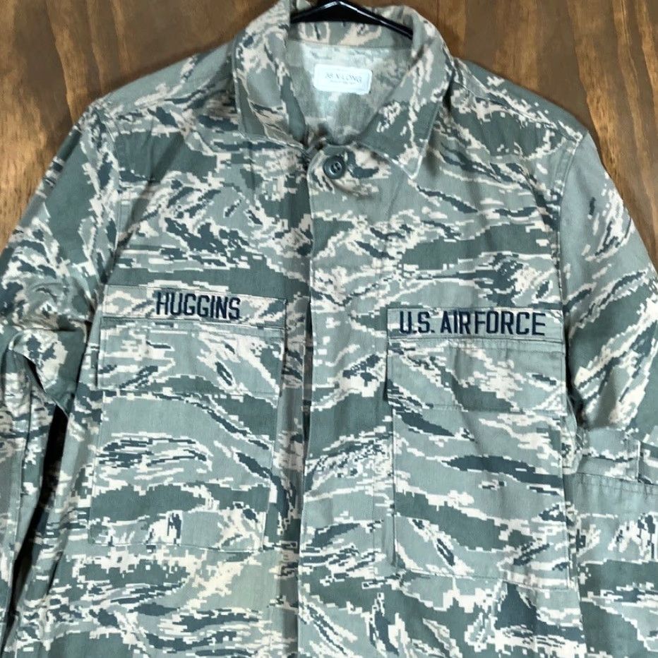Vintage VINTAGE Air Force Airman Battle Mens Coat Green OCP Camouflage Uniform 38 XLong Mens Size US XXS / EU 40 - 2 Thumbnail