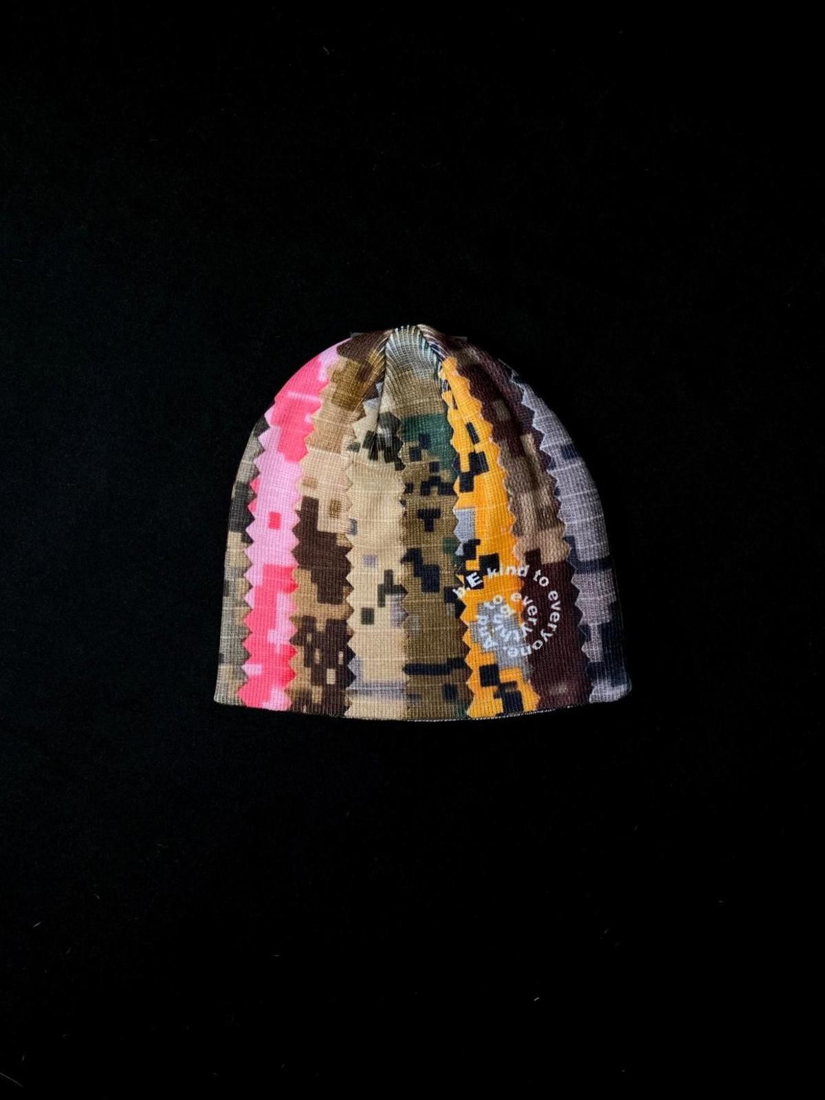 Japanese Brand Deadstock b.Eautiful Swatch Camo No Cuff Knit Beanie OS Size ONE SIZE - 4 Thumbnail