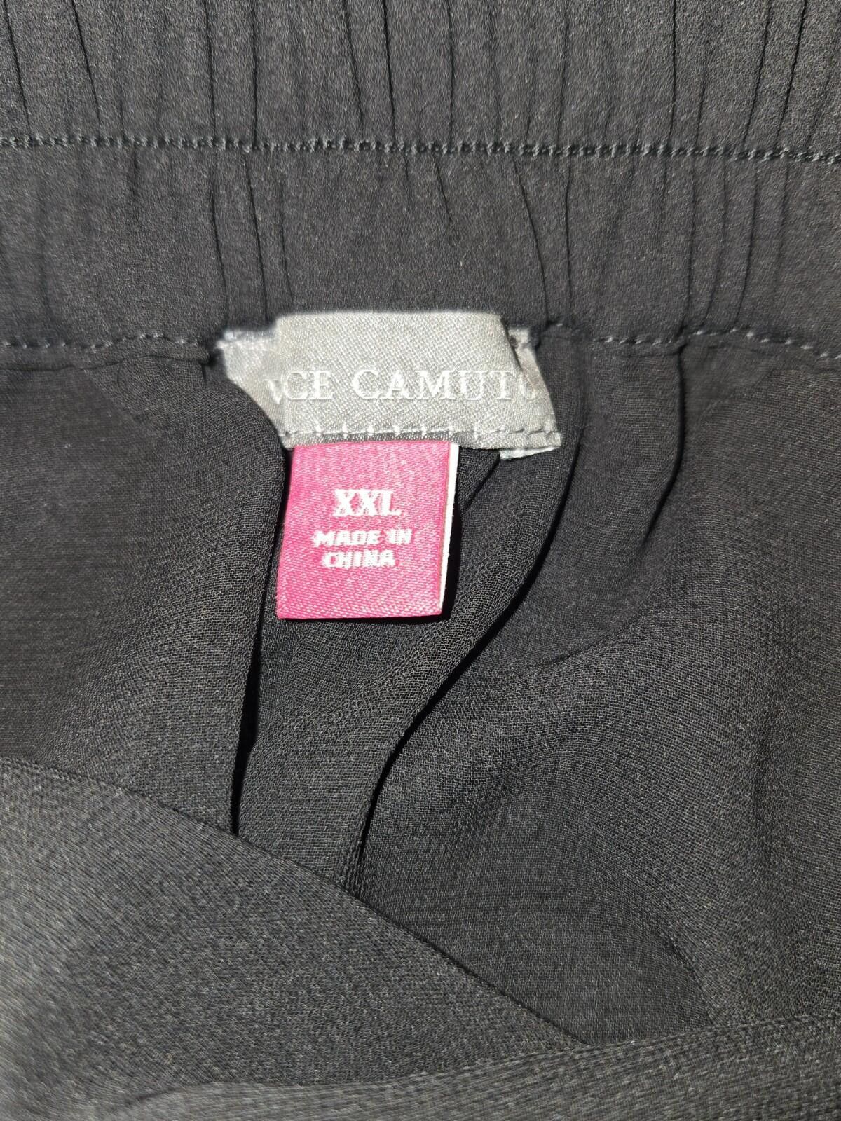Vince Camuto Vince Camuto Women's Rich Black Semi-Fitted Midi Skirt XXL Size 42" / US 20 - 4 Thumbnail