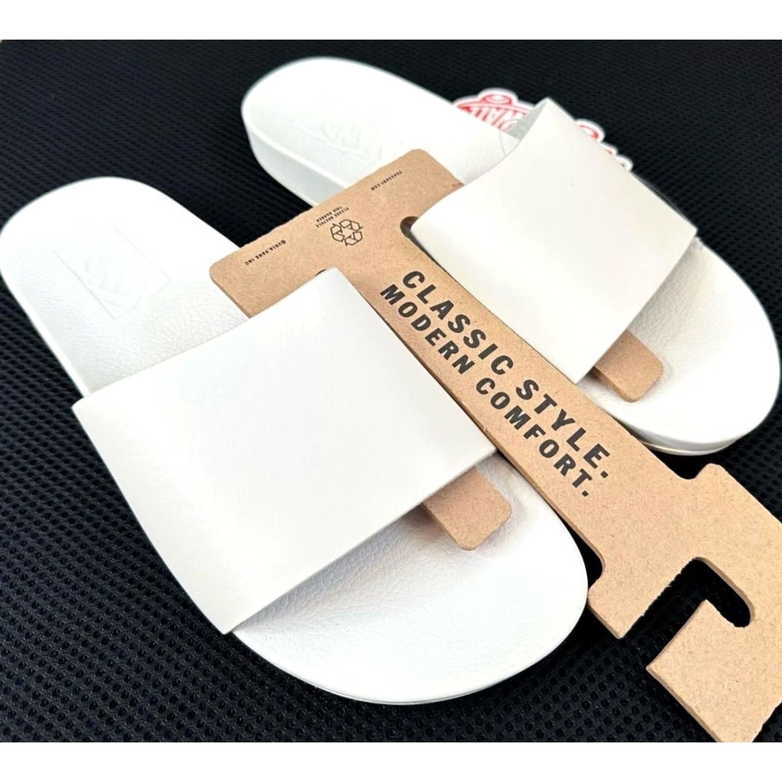 Vans VANS Decon Leather Slide Sandal Marshmallow White Womens US 11 New Size US 11 / IT 41 - 3 Thumbnail
