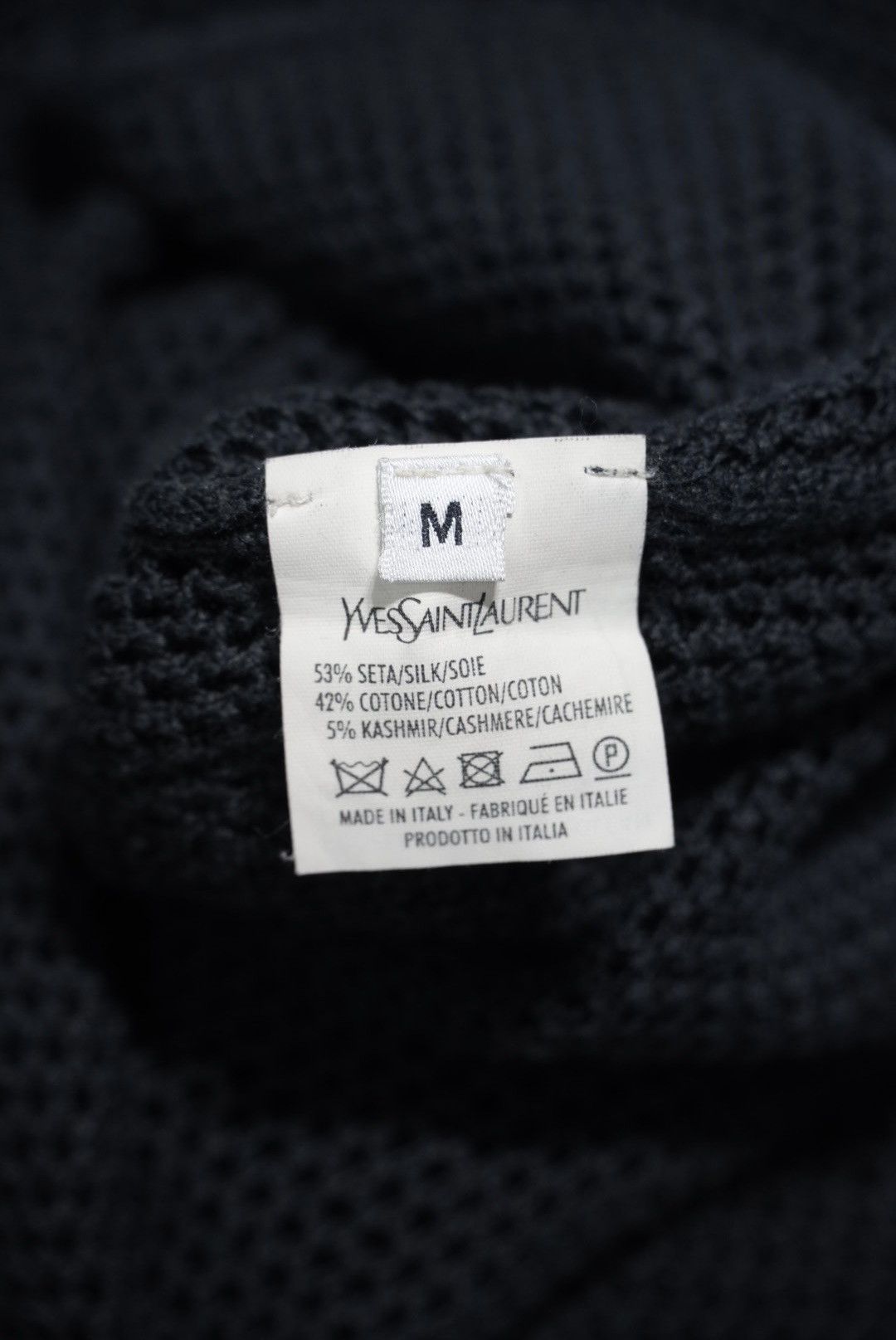Yves Saint Laurent Yves Saint Laurent Black Mesh Knit Tank Top Size US M / EU 48-50 / 2 - 6 Thumbnail