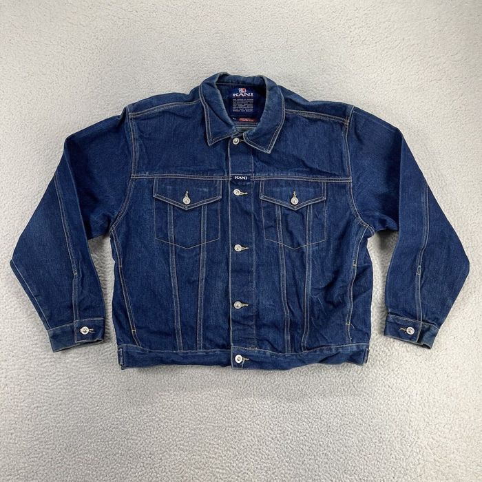 Karl Kani VINTAGE Karl Kani Jean Jacket Mens Large Blue Denim Trucker ...