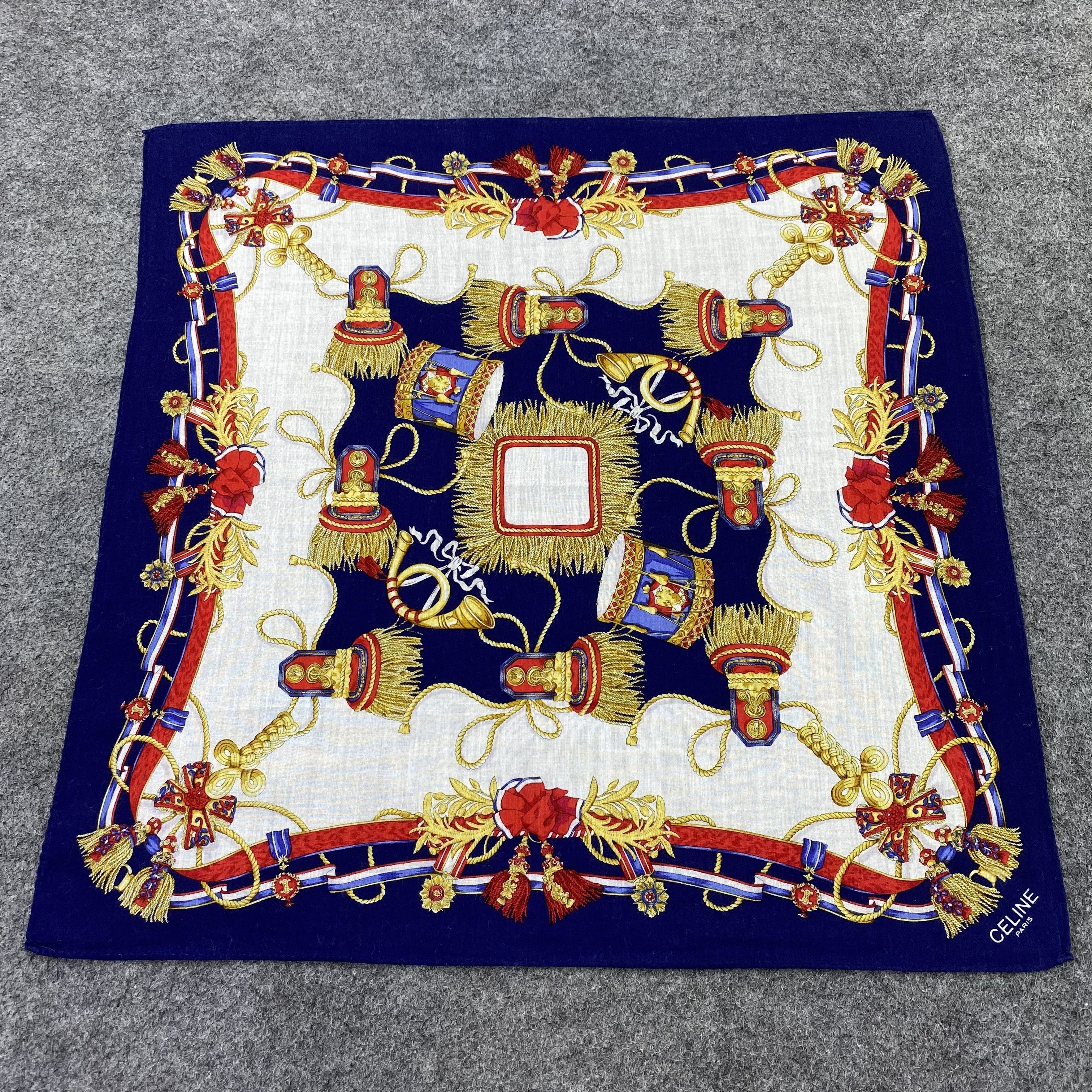 Celine × Vintage Celine Handkerchief / Bandana / Neckerchief-B1293 Size ONE SIZE - 3 Thumbnail