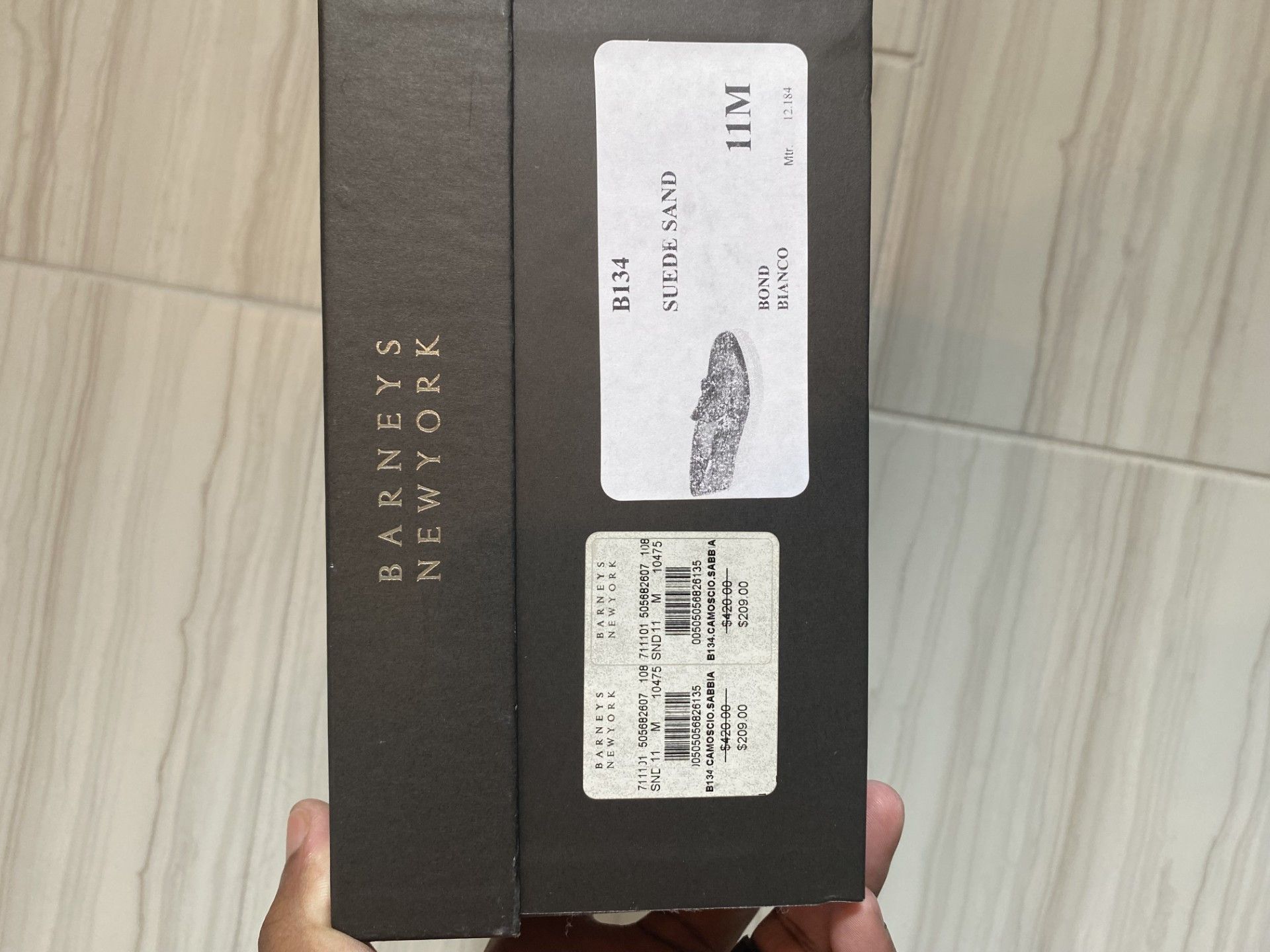 Barneys New York Barneys New York Camoscio Sabbia Suede Loafer with Box Size US 11 / EU 44 - 2 Thumbnail