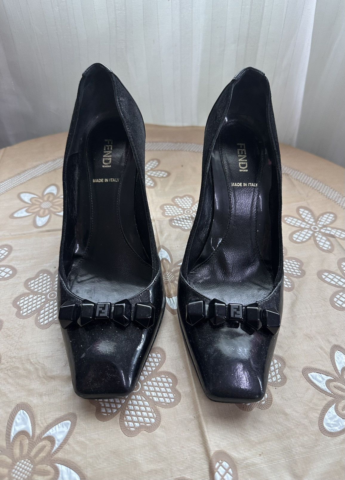 Fendi Fendi FF Logo Patent High Heels Size US 6.5 / IT 36.5 - 2 Thumbnail