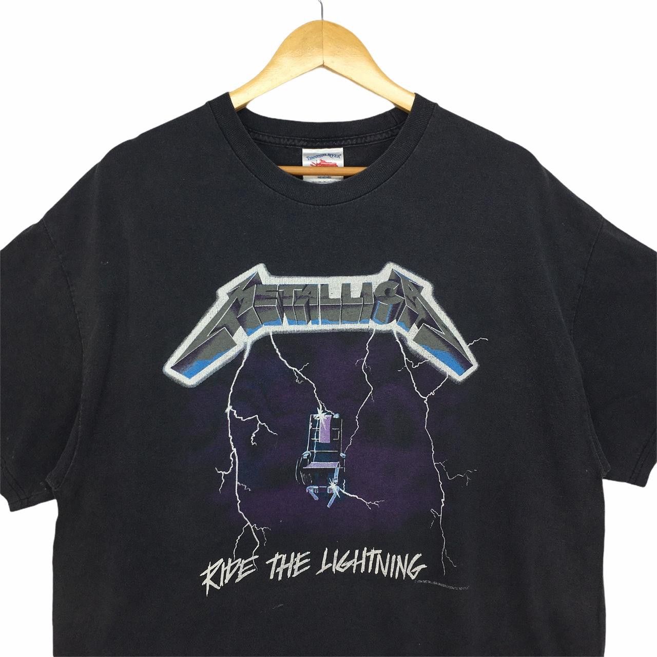Band Tees × Metallica Vtg 1994 METALLICA Ride The Lightning Album Tour Tee Shirt Size US XL / EU 56 / 4 - 3 Thumbnail