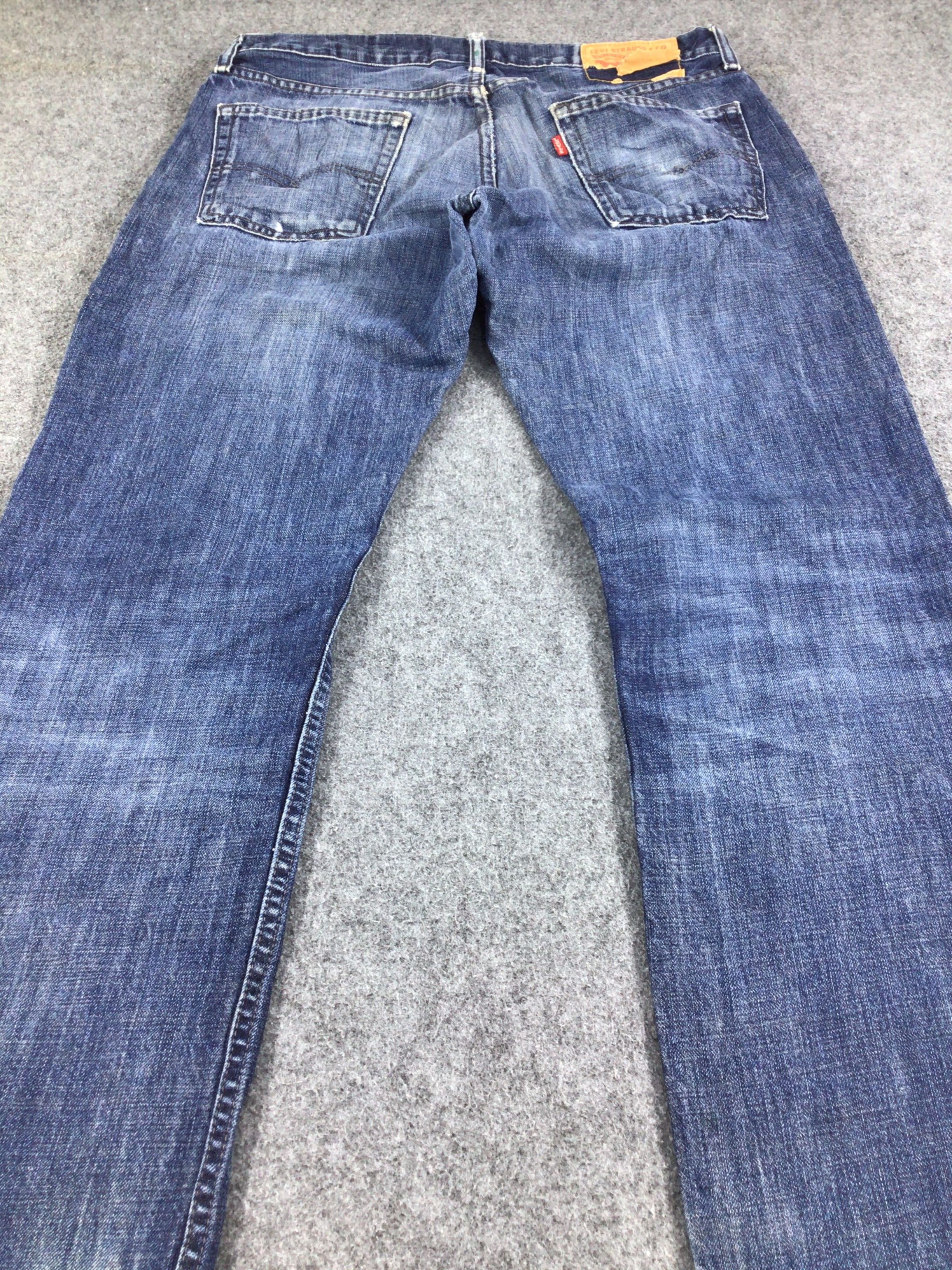 Levi's Vintage Levi's 514 Jeans Blue Wash Distressed Denim KJ303 Size US 34 / EU 50 - 4 Thumbnail