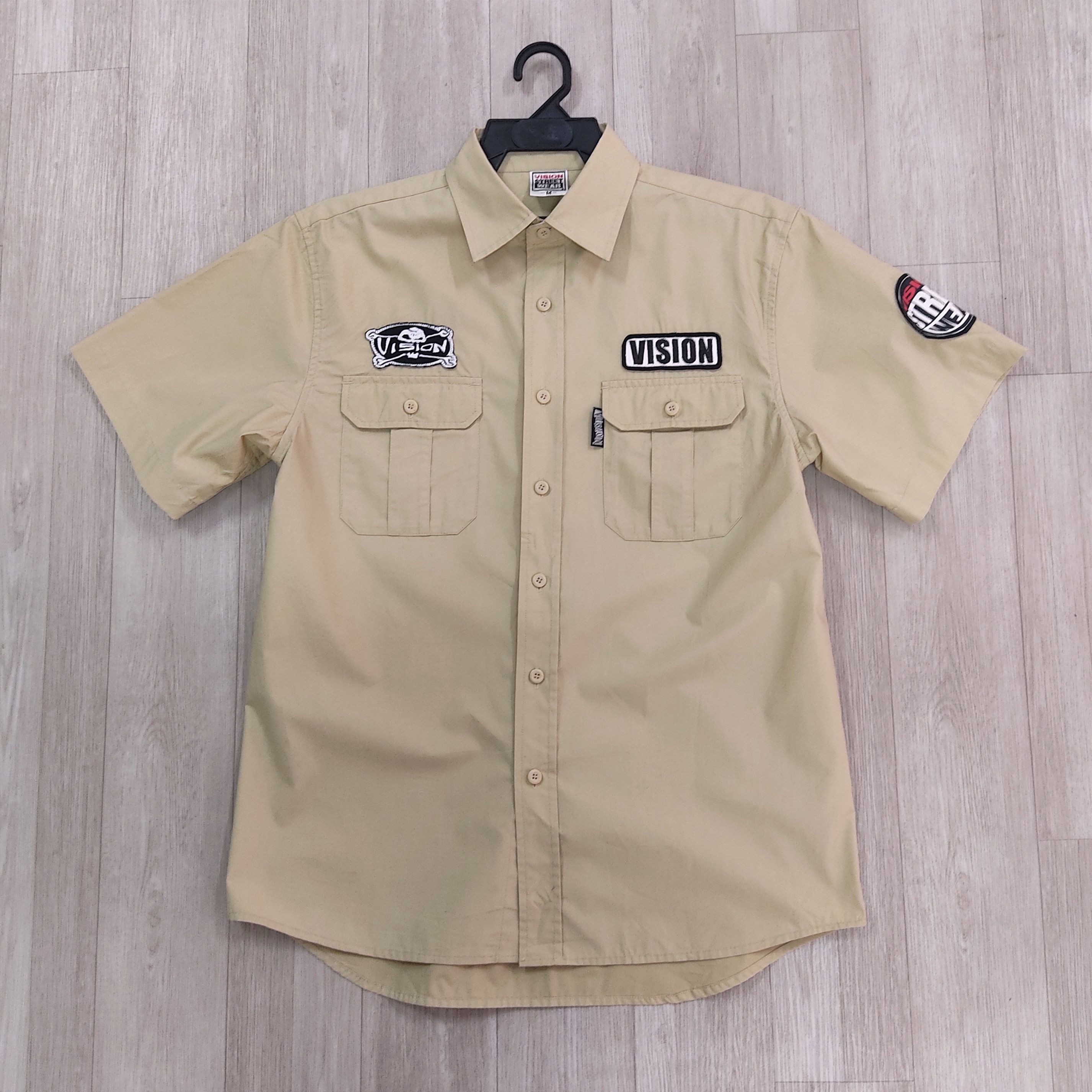 Vision Streetwear VISION STREETWEAR Buttons Up & Patched Works Shirts Size US M / EU 48-50 / 2 - 2 Thumbnail