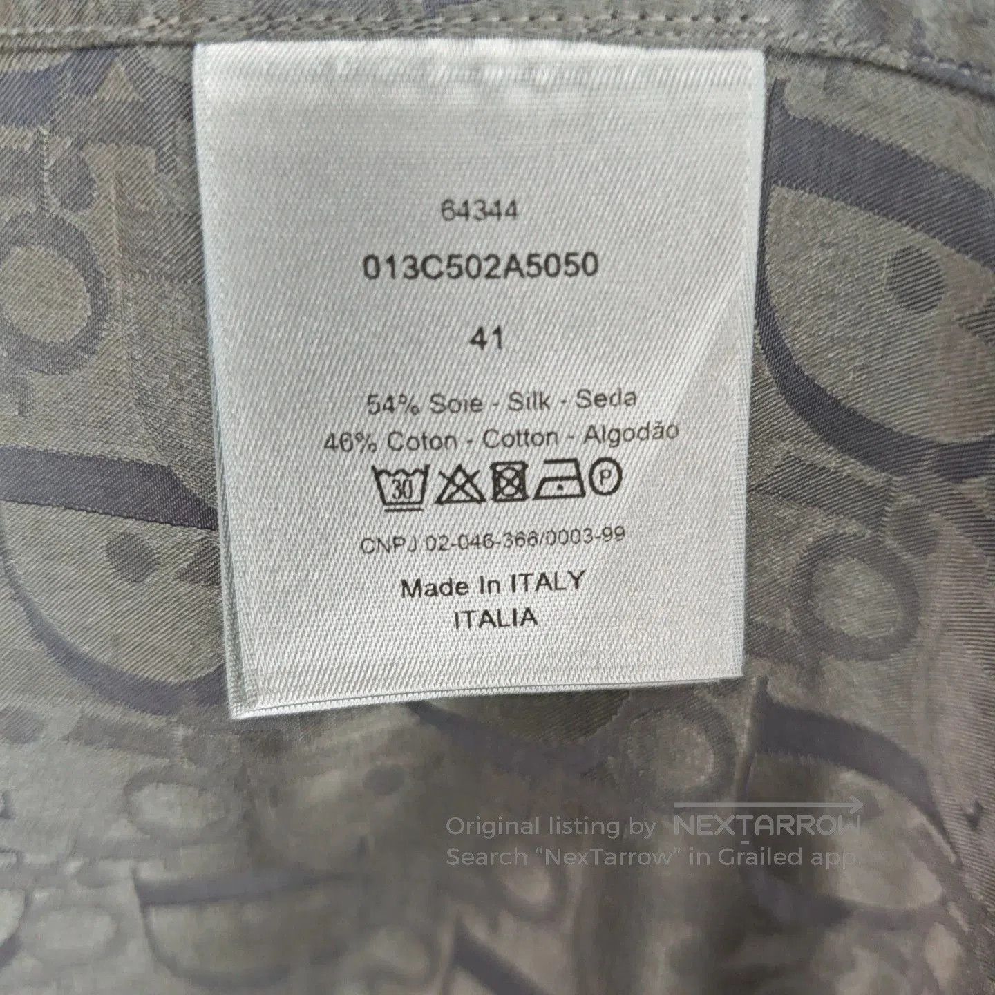Dior dior logo printed silk shirt for men. Size US L / EU 52-54 / 3 - 4 Thumbnail