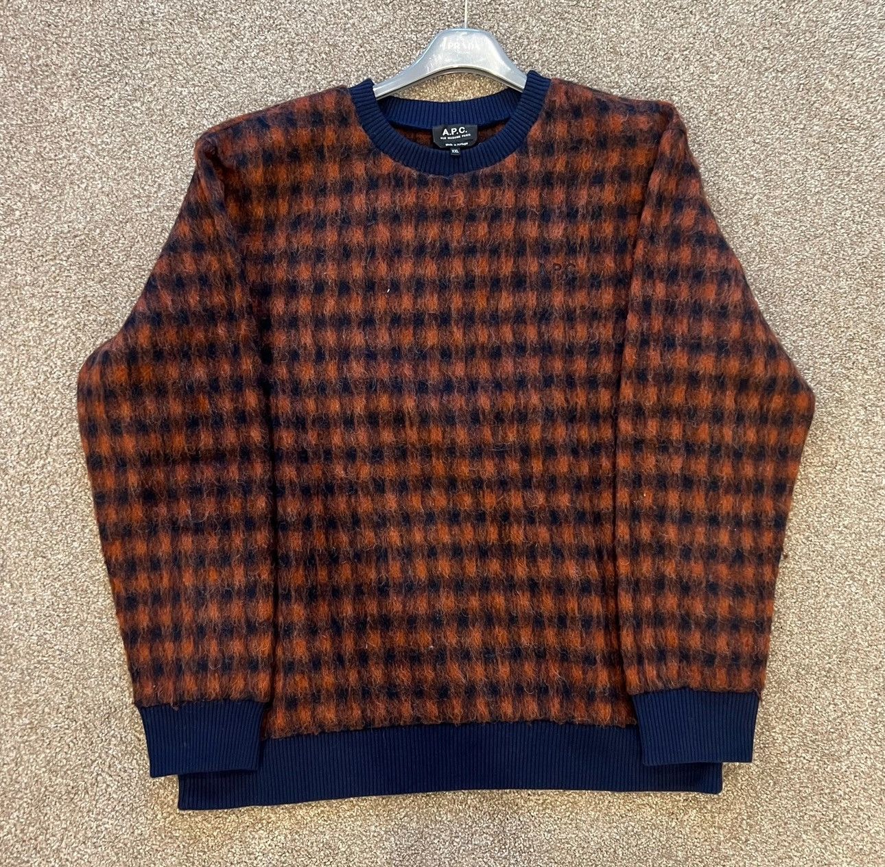 image of A P C Mohair Jumper/sweater in Orange, Men's (Size 2XL)