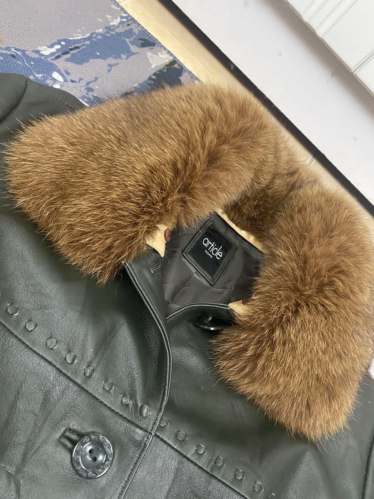 If Six Was Nine × Japanese Brand Leather Jacket Mink Fur Article Size US M / EU 48-50 / 2 - 4 Thumbnail