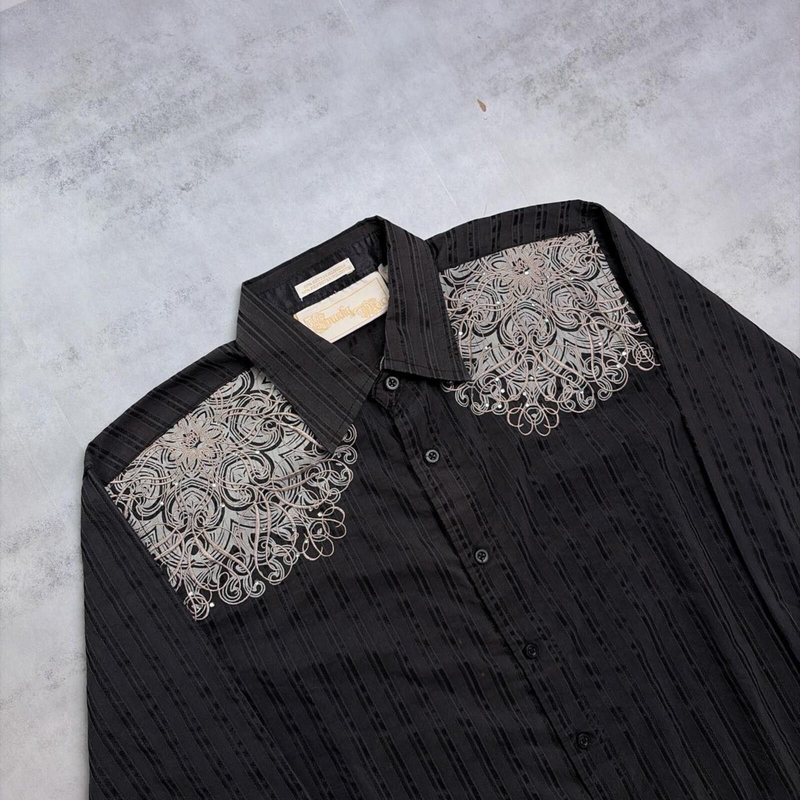 Other Y2K Franky Max Grunge Gothic Embellished Long Sleeve Shirt Size M / US 6-8 / IT 42-44 - 6 Thumbnail