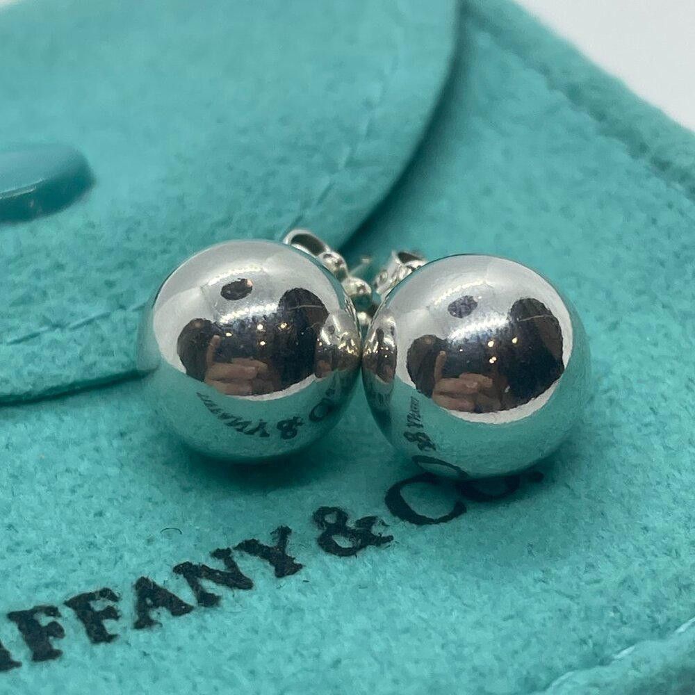 Tiffany & Co. Tiffany Sterling Silver Hardwear Bead Ball Stud Earrings Size ONE SIZE - 3 Thumbnail