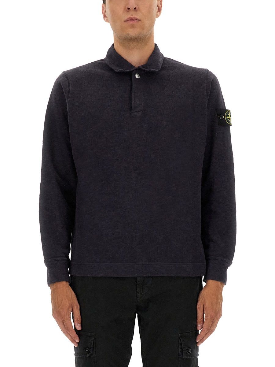 Stone Island STONE ISLAND COTTON VANISÉ POLO SHIRT - BLUE Size US S / EU 44-46 / 1 - 1 Thumbnail