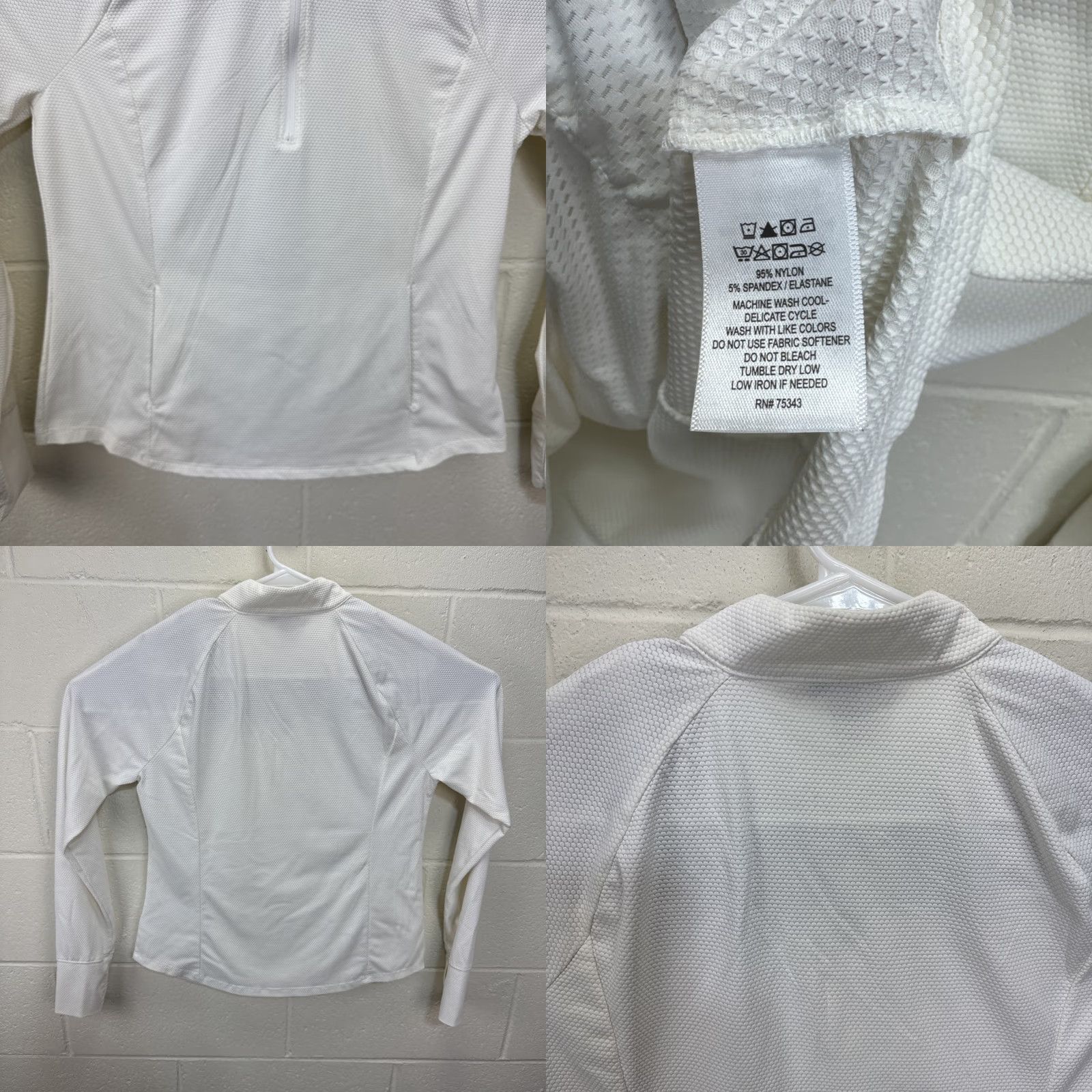 Tommy Bahama Tommy Bahama Golf Sweater Women L White 1/4 Zip L/S Pullover Thumbholes Pockets Sport Activewear Casual Size L / US 10 / IT 46 - 8 Thumbnail