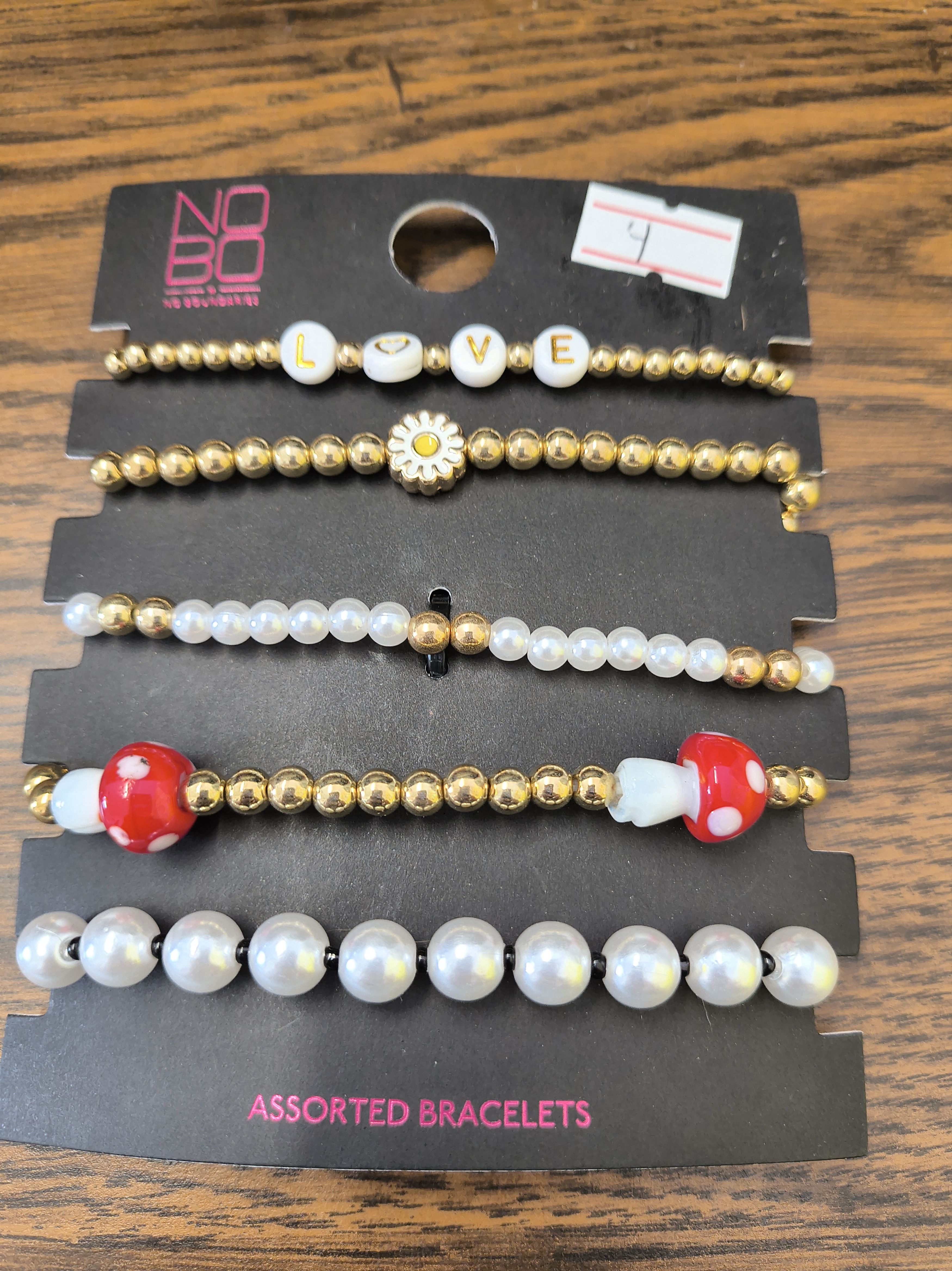 Walmart Set of 5 No Boundaries assorted bracelets Size ONE SIZE - 1 Thumbnail