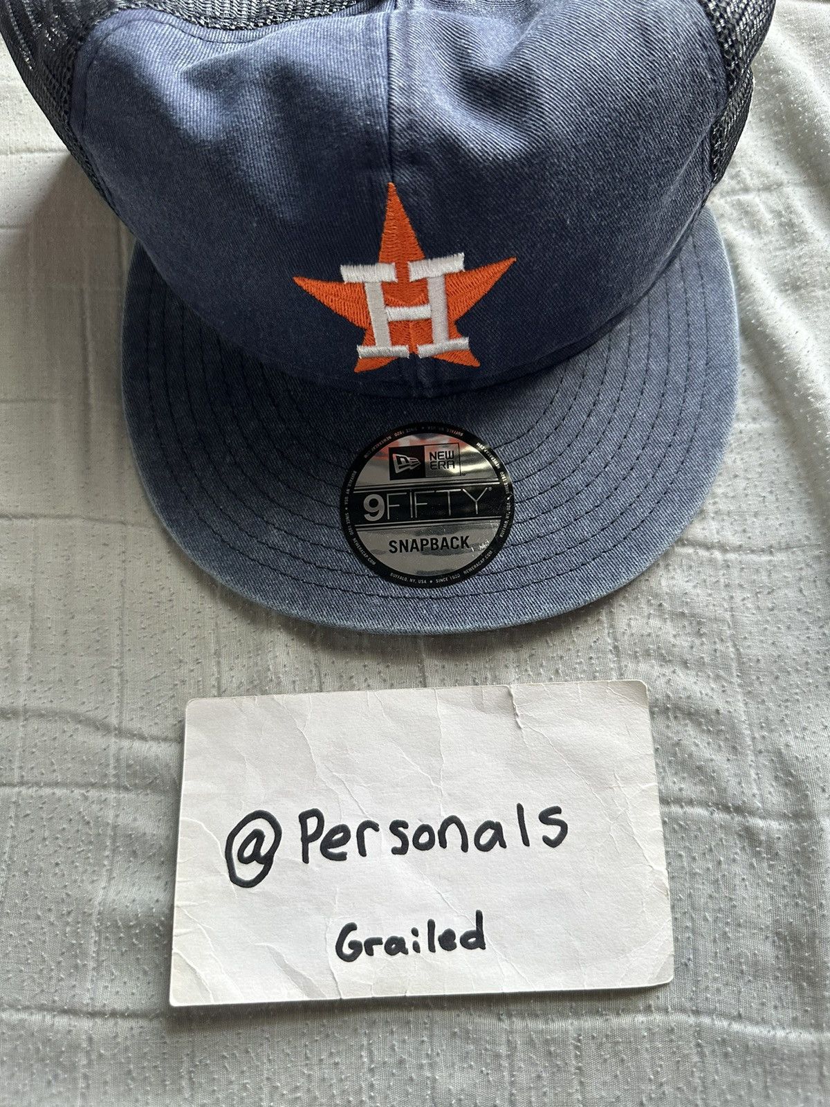 Eric Emanuel × MLB NEW Eric Emanuel Houston Astros Big League Trucker Size ONE SIZE - 3 Thumbnail
