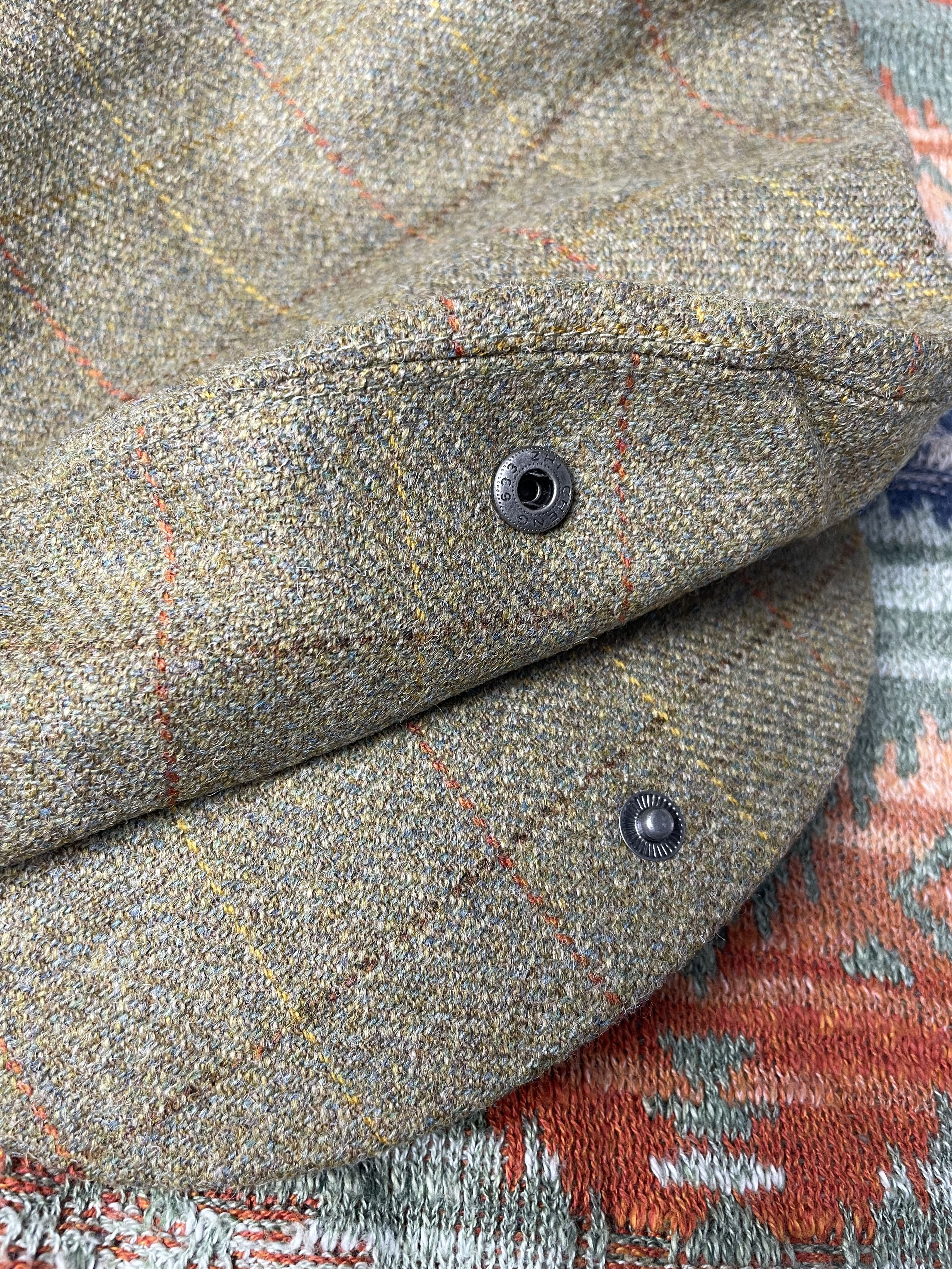RRL Ralph Lauren RRL Ralph Lauren Wool Tweed Flat Cap Beret Hat Peaked Cap Size ONE SIZE - 8 Thumbnail