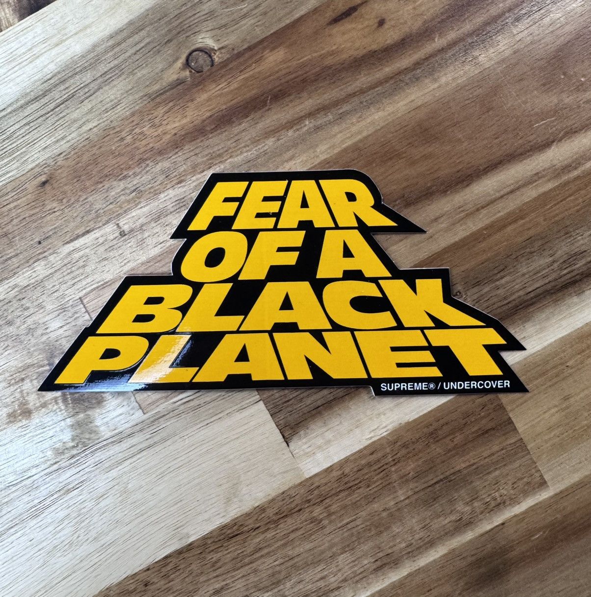 Supreme Fear of a Black Planet Undercover Sticker SS18
