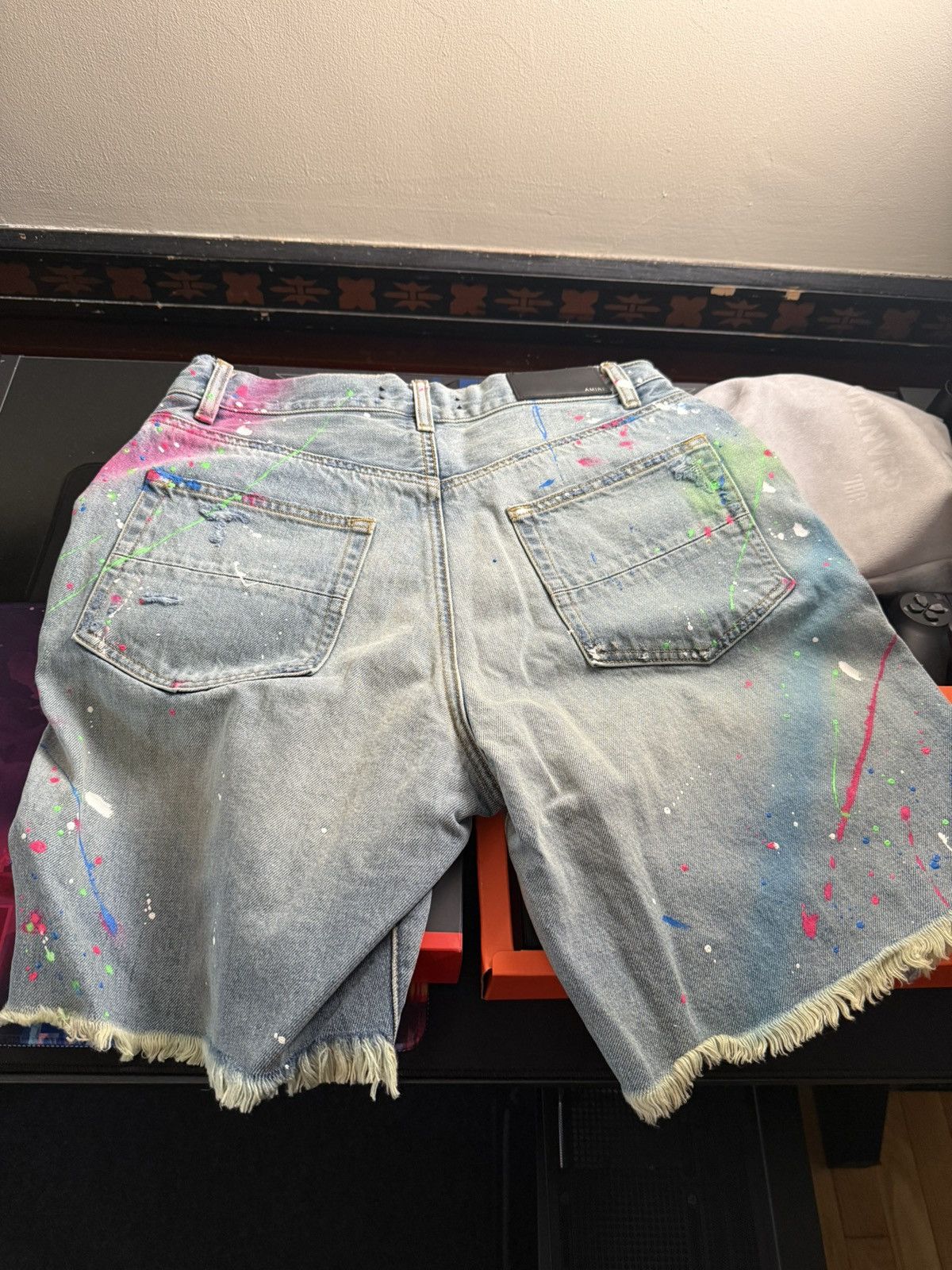 Other AMIRI paint splatter, multicolor, jean shorts Size US 31 - 4 Thumbnail