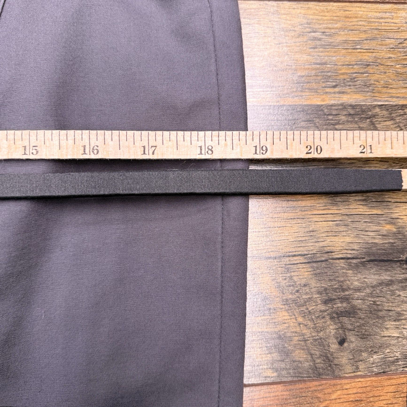 Ann Taylor Ann Taylor Pencil Skirt 10 Gray Stretch Cotton Career Size 32" / US 10 / IT 46 - 7 Thumbnail