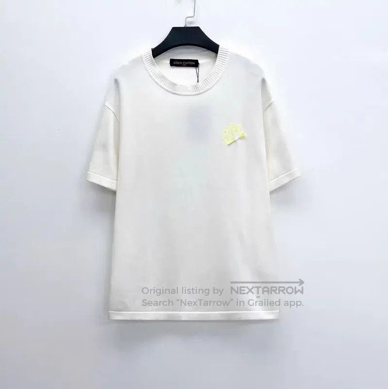 Louis Vuitton White Logo Cotton T.