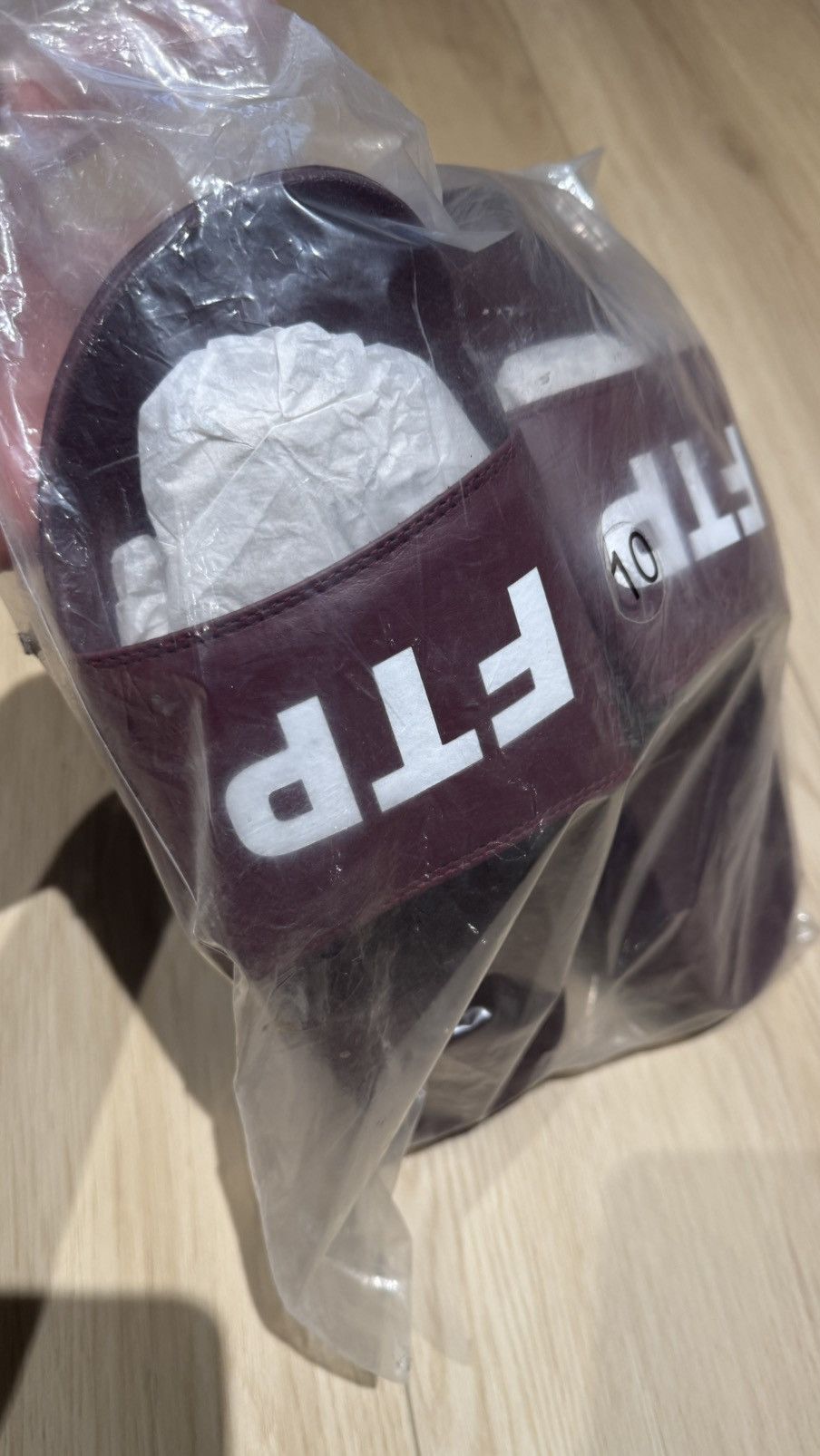 Fuck The Population FTP Slides Burgundy Size US 10 / EU 43 - 1 Thumbnail
