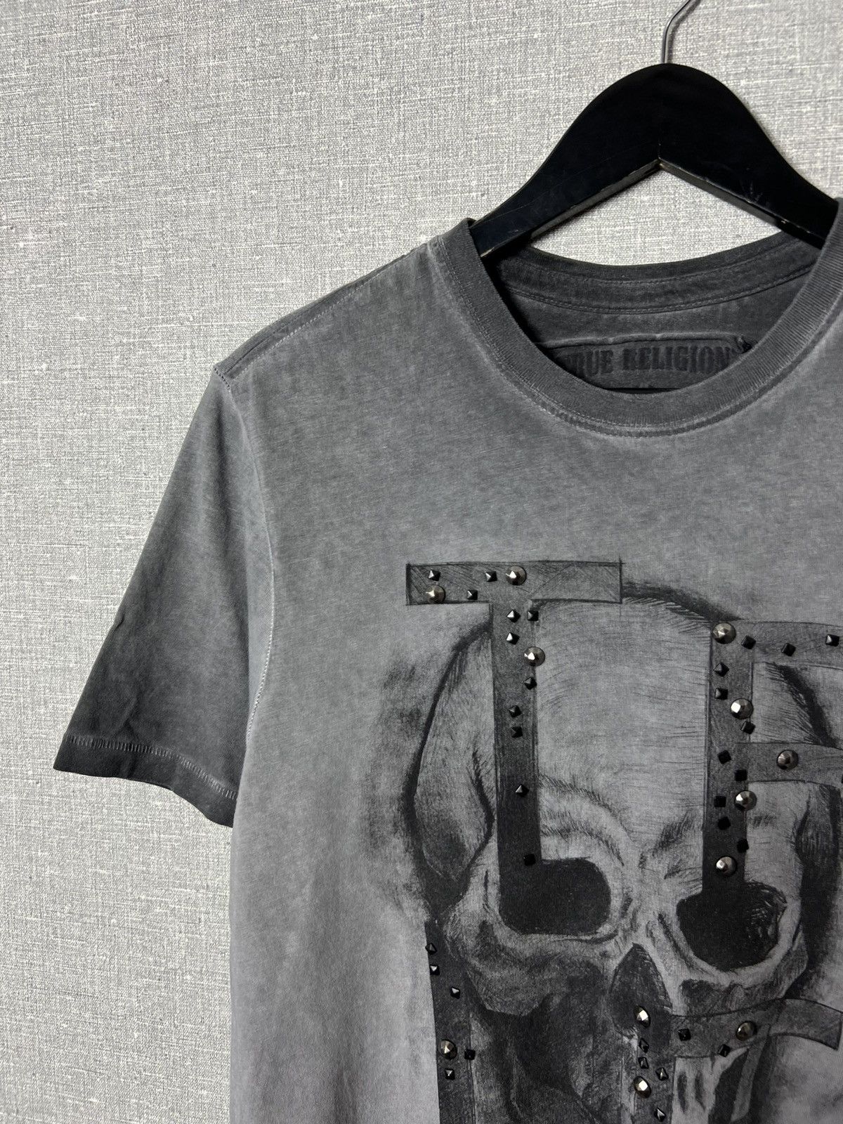 True Religion True Religion Skull 💀 Big Logo Garment Died Tee Size US M / EU 48-50 / 2 - 3 Thumbnail