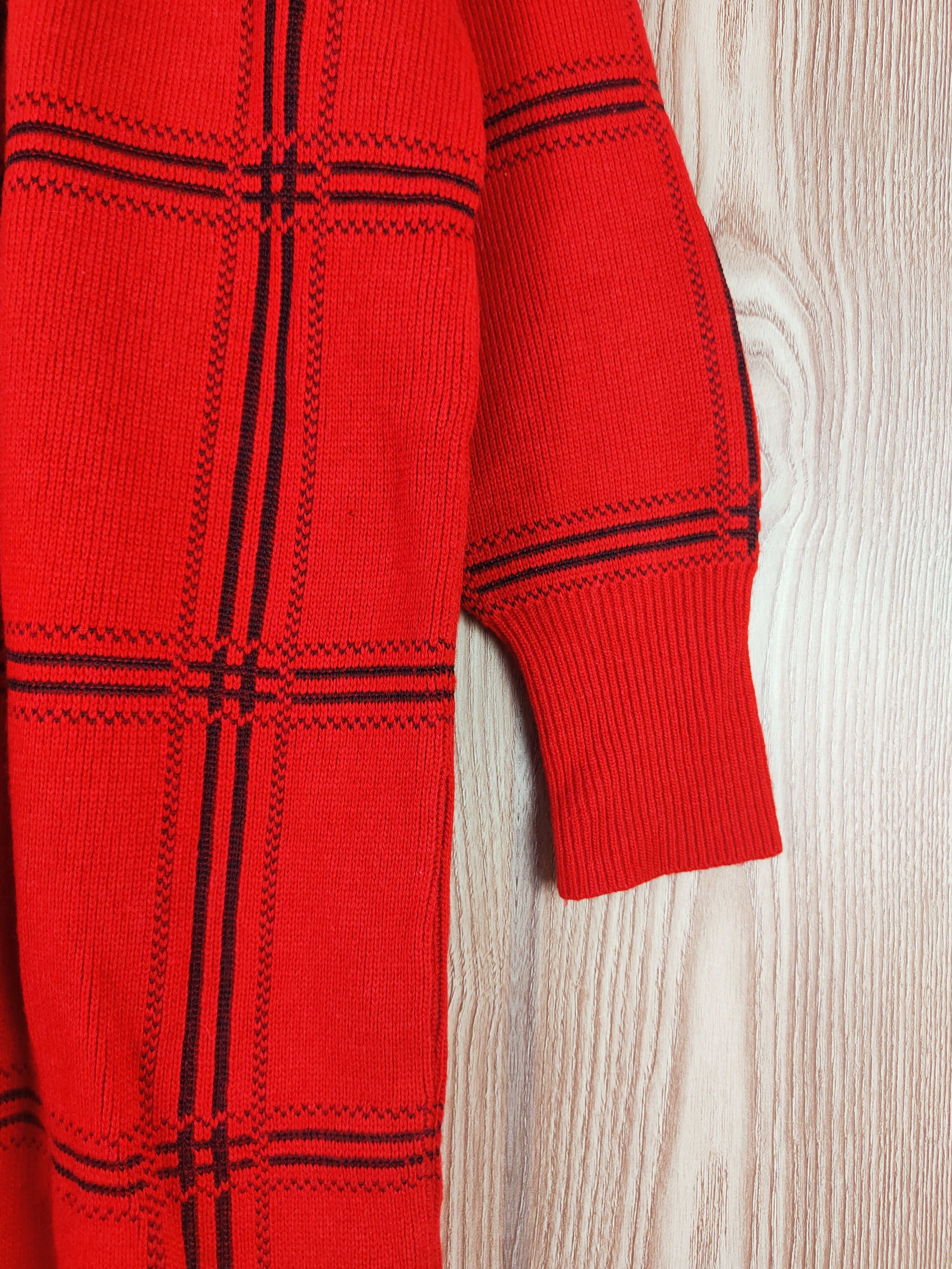 Vintage Londrina Red Knitwear Cardigan #W294 Size M / US 6-8 / IT 42-44 - 6 Thumbnail