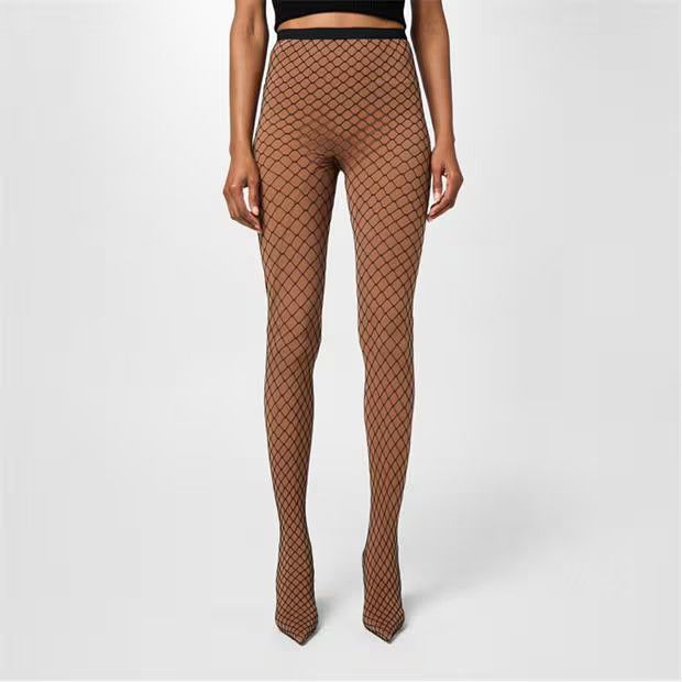 Balenciaga o1g2r1mq0924 Leggings in Brown & Black Size 27" / US 4 / IT 40 - 3 Thumbnail