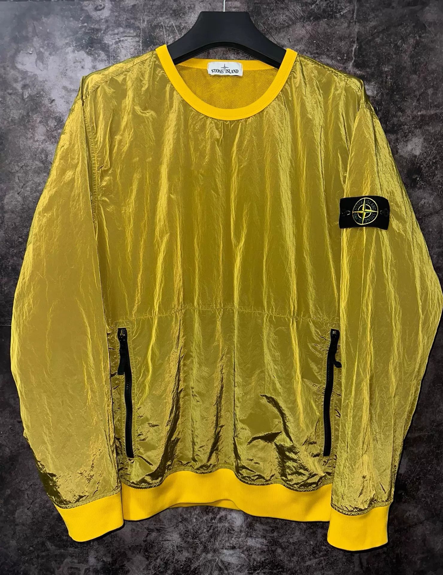 Stone Island Stone Island 18FW MetalNylon Yellow XXL Sweatshirt Size US XXL / EU 58 / 5 - 1 Thumbnail