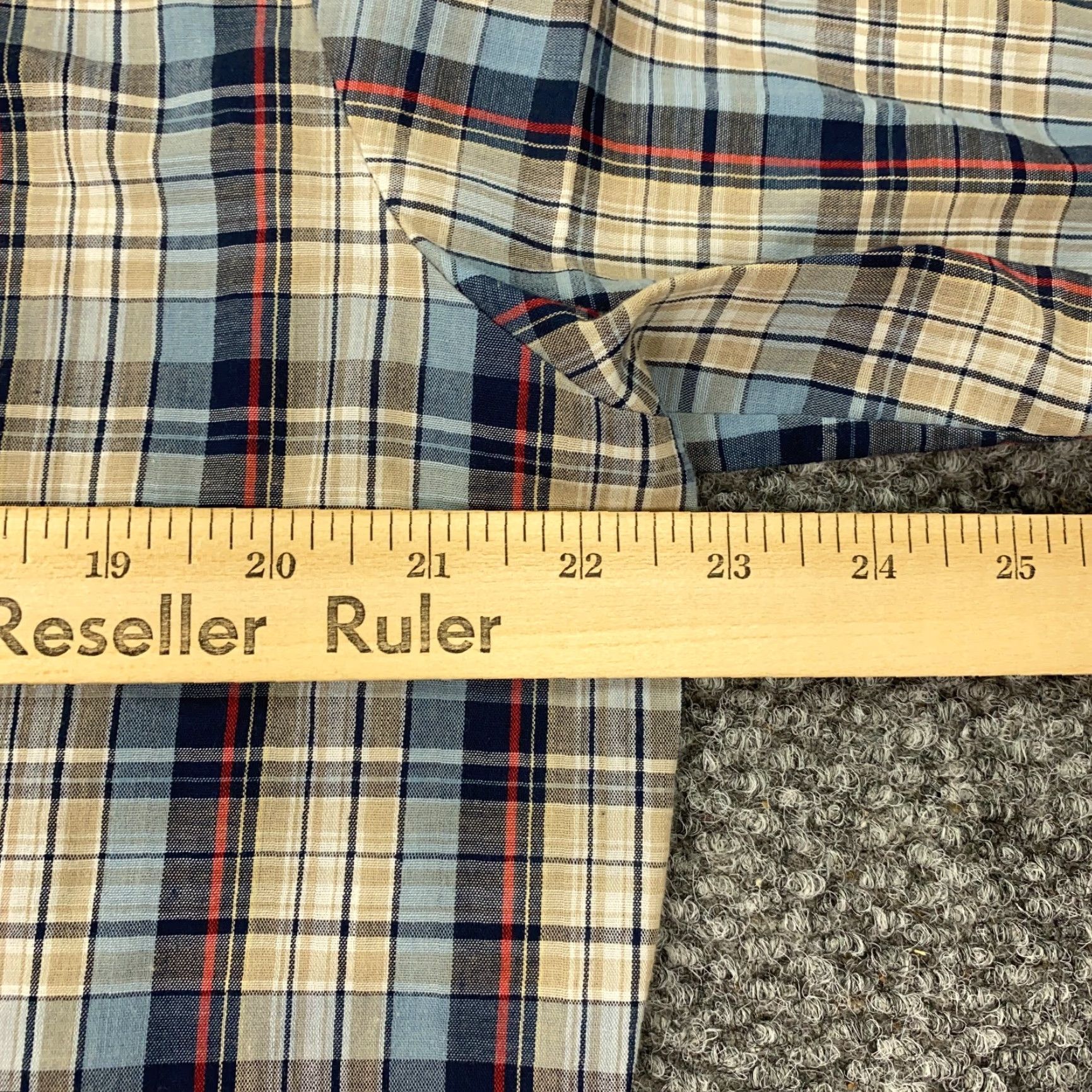 Lee VINTAGE Lee Shirt Mens Large Plaid Pockets Stretch Short Sleeve Size US L / EU 52-54 / 3 - 7 Thumbnail