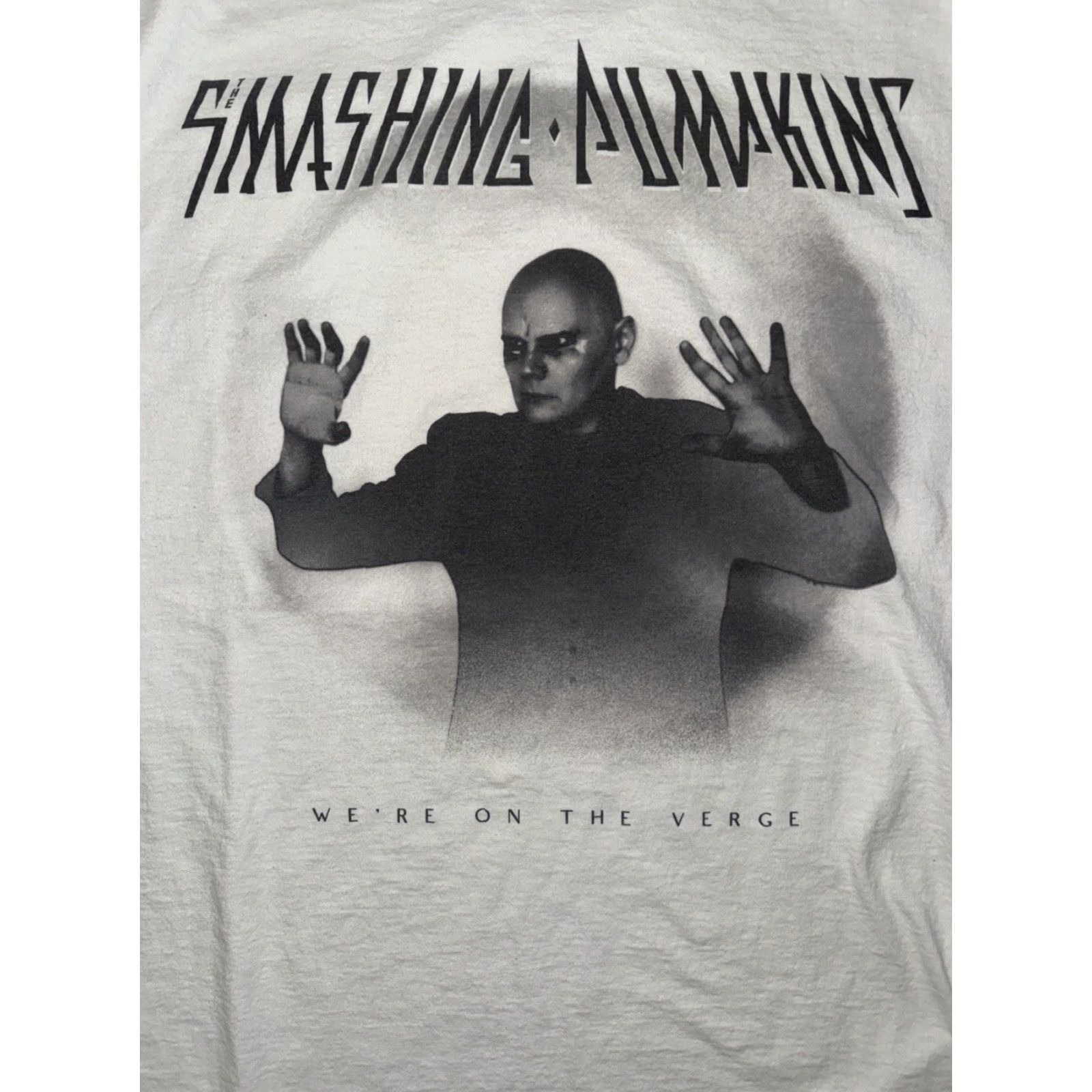 Vintage The Smashing Pumpkins Band T-Shirt White XL 23x28 We’re On The Verge Size US XL / EU 56 / 4 - 2 Thumbnail