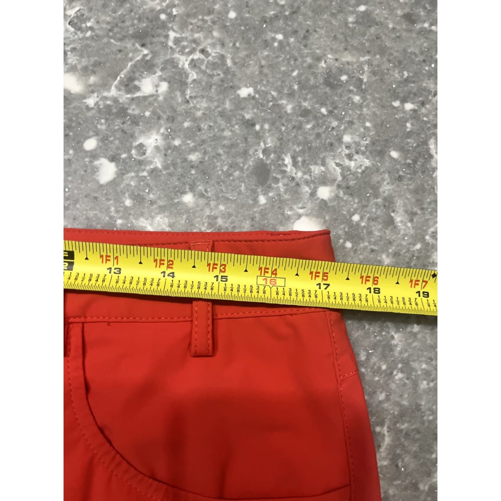 Vintage Chervo Mens Golf Performance Garing Shorts UV Protection 34x9.5" Orange Chino Regular Mens Size US 34 / EU 50 - 5 Thumbnail