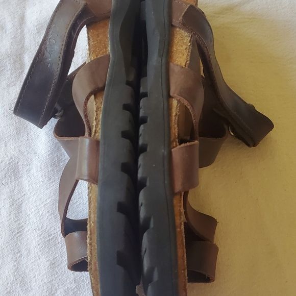Vintage NAOT Adjustable Strap Brown Toe Hold Sz. 41 (8-8.5) Sandals Size US 8 / IT 38 - 4 Thumbnail