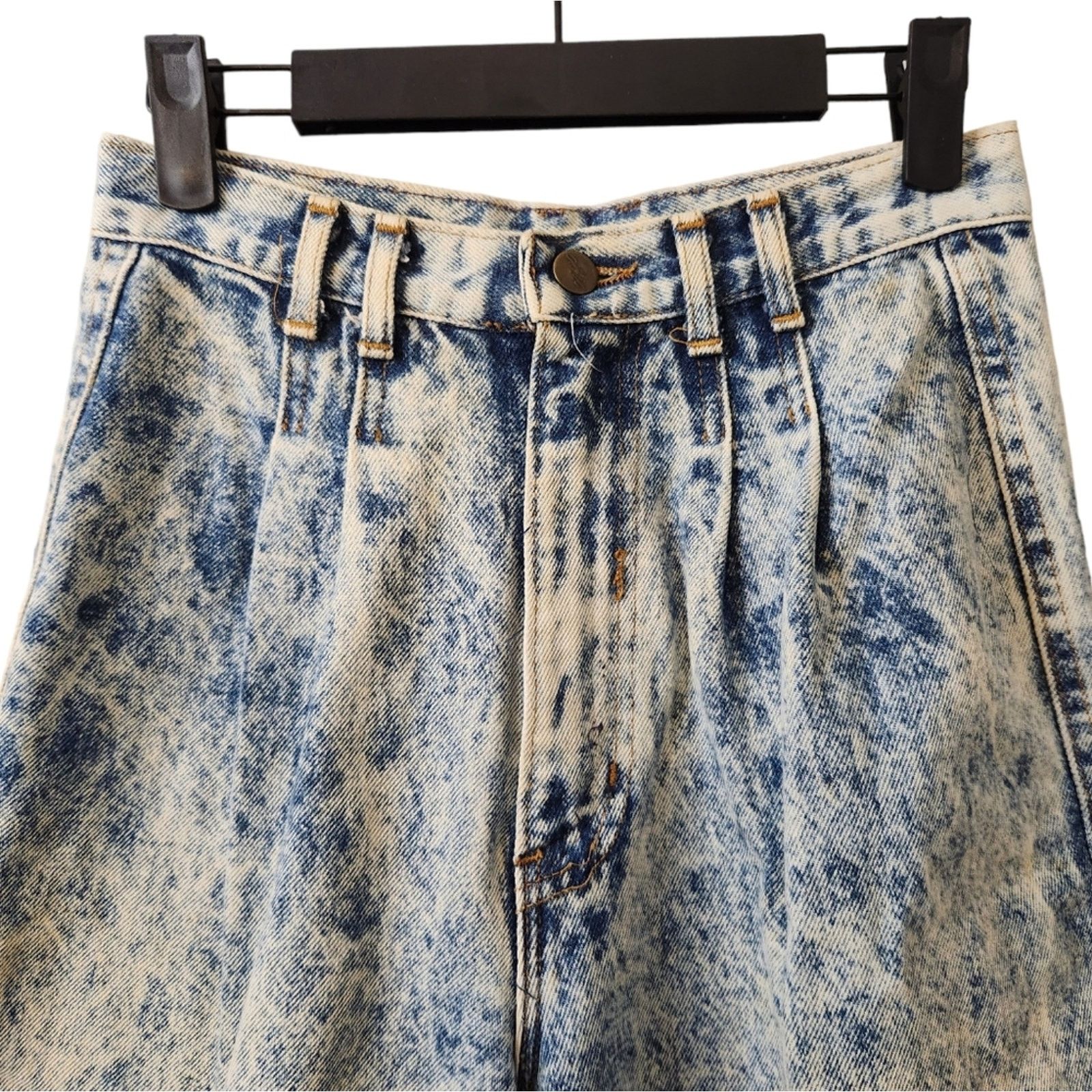 Vintage Vintage 80's 90's Chic Acid Wash High Waist Jeans 9 Long Size 27" / US 4 / IT 40 - 3 Thumbnail