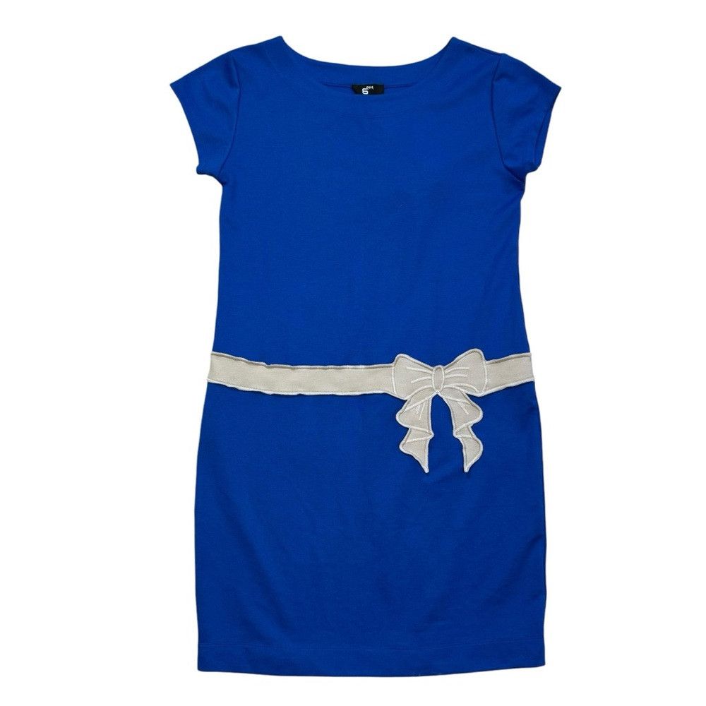 Other NWT New 6PM Blue Short Sleeve Viscose Dress Size 46 US M Size M / US 6-8 / IT 42-44 - 4 Thumbnail