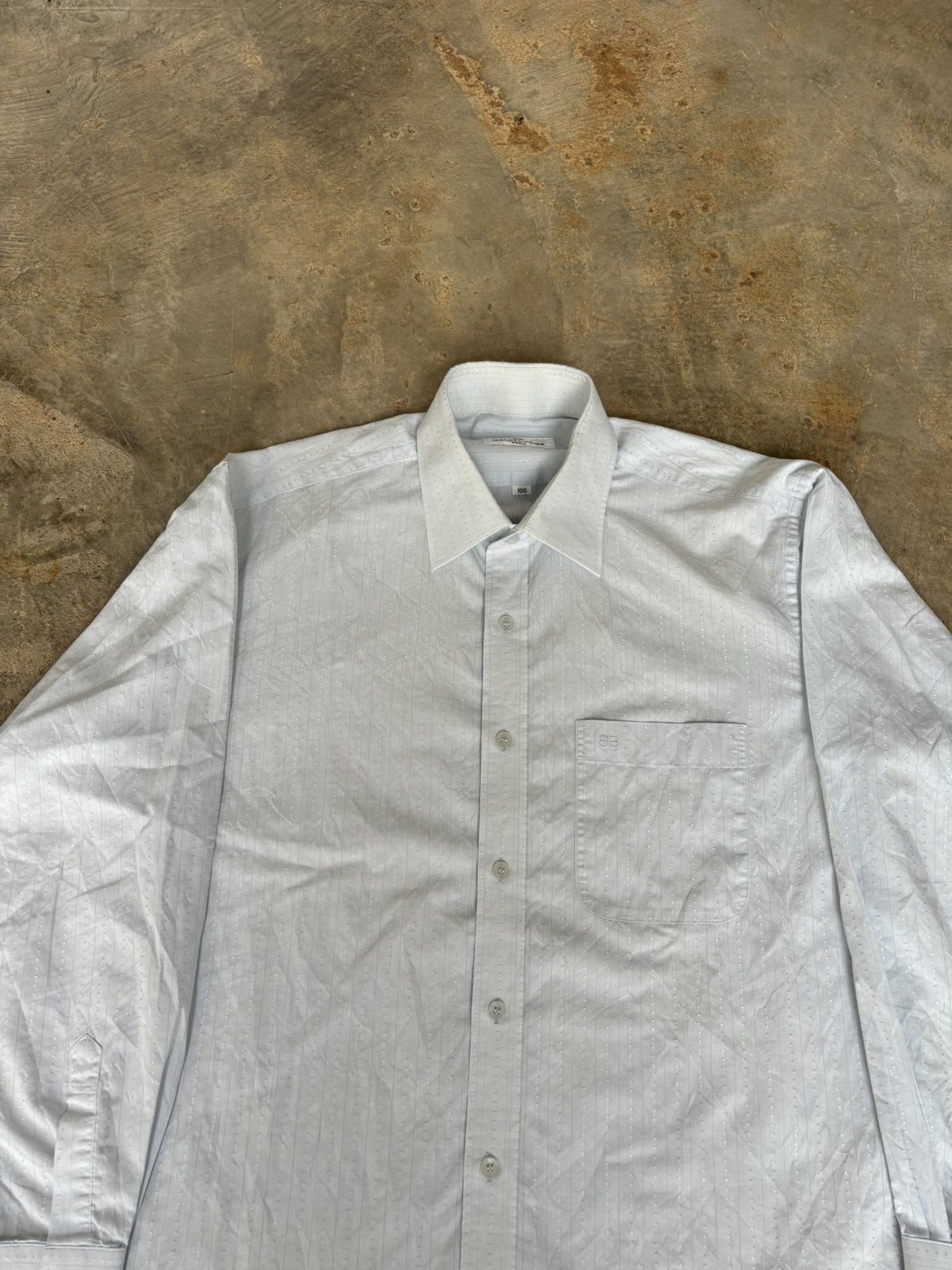 Balenciaga Vintage Balenciaga Pocket Shirt Size US L / EU 52-54 / 3 - 3 Thumbnail