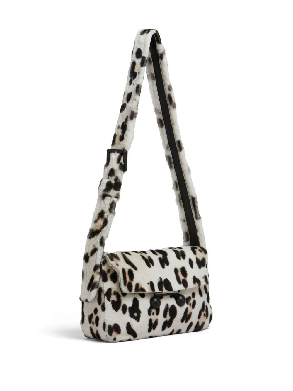 Marni o1w1db11125 Size:OS/Animal Print Shoulder Bag in White/Black Size ONE SIZE - 2 Thumbnail