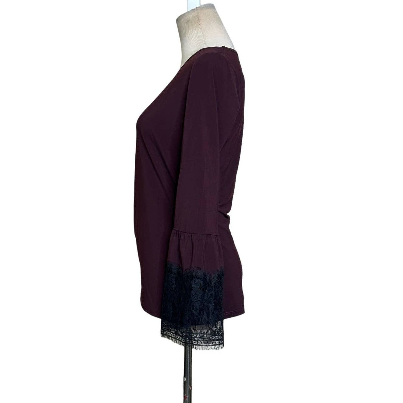 KOBI HALPERIN KOBI Aubergine Miley Long Sleeve Blouse size Small Size S / US 4 / IT 40 - 9 Thumbnail