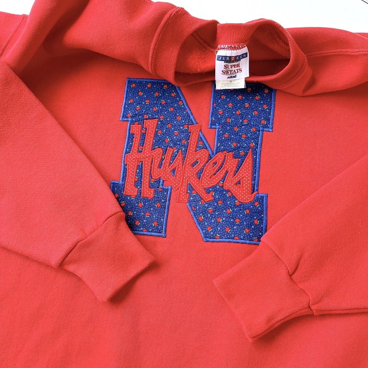 Jerzees × Vintage 90s University of Nebraska huskers sweatshirt/ XL Size US XXL / EU 58 / 5 - 8 Thumbnail
