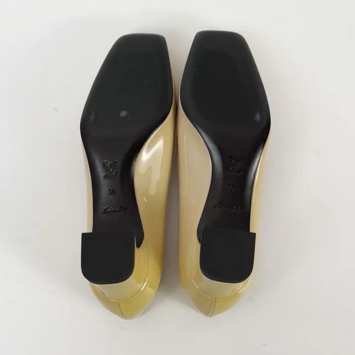 Louis Vuitton Louis Vuitton Yellow Gradient Block Heels -2508 Size US 7 / IT 37 - 4 Thumbnail