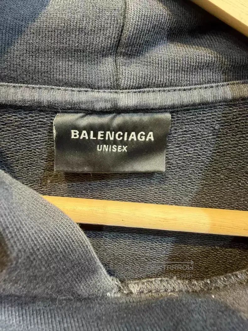 Balenciaga Balenciaga Letter Long Sleeve Hoodie Black Gray Size US XL / EU 56 / 4 - 3 Thumbnail