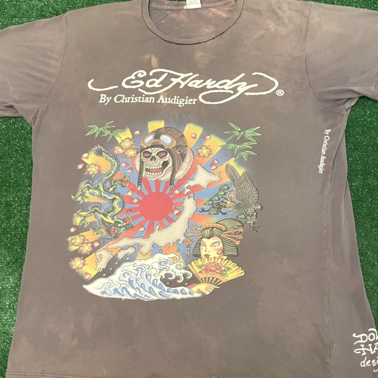 Ed Hardy VINTAGE Ed Hardy Tattoo Skull VTG Shirt Mens XL Gray 90s Y2K Punk Grunge Hip Hop Tattoo Cyber Raver Distressed Size US XL / EU 56 / 4 - 6 Thumbnail