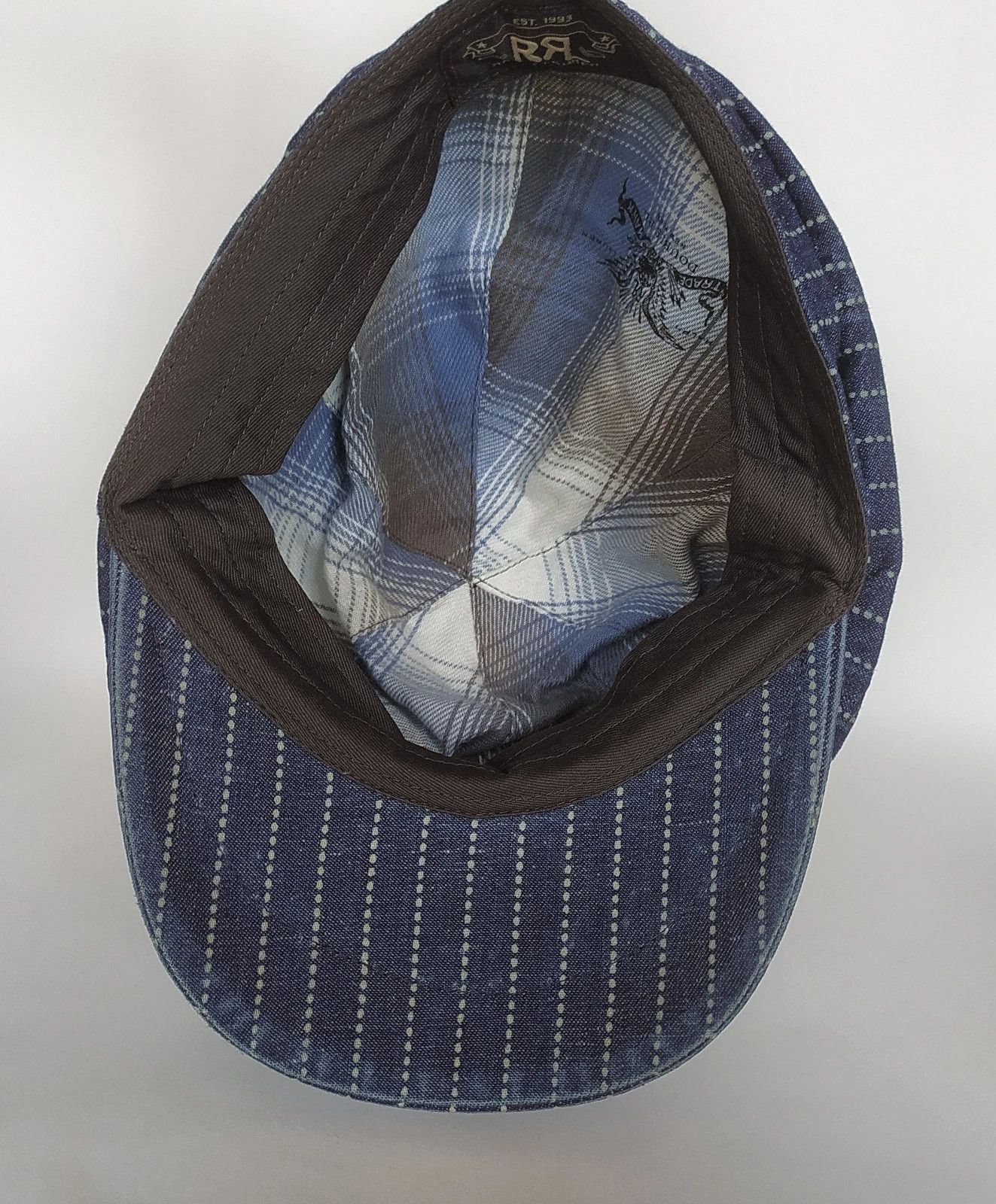 RRL Ralph Lauren DOUBLE RL Cotton-Linen Newsboy Cap T/3027 Size ONE SIZE - 8 Thumbnail
