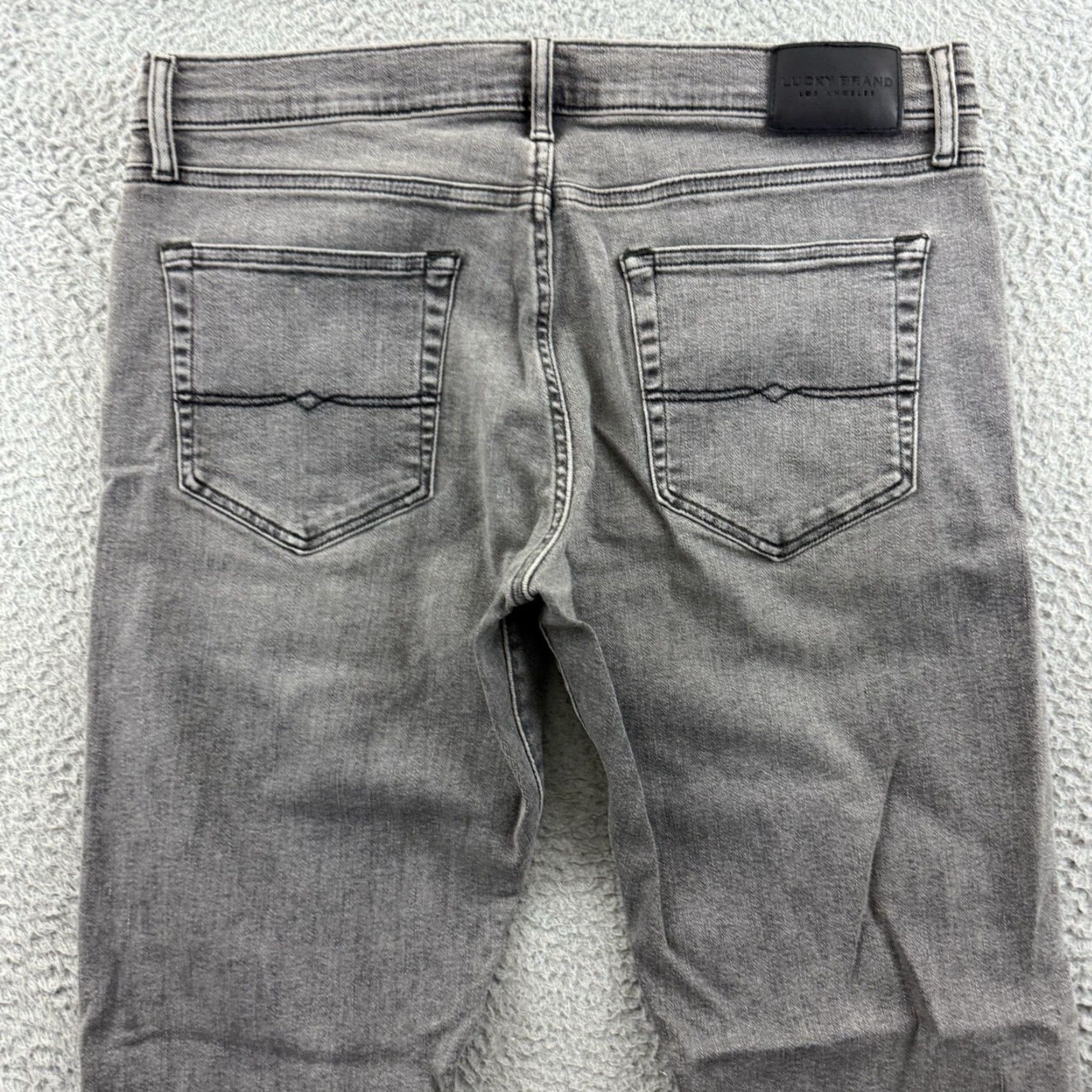 Lucky Brand Lucky Brand Jeans Mens 34x32 Gray Slim Straight Stretch Casual 5-Pocket Design Jeans Men Regular Size 34 Gray Vintage: No Size US 34 / EU 50 - 7 Thumbnail