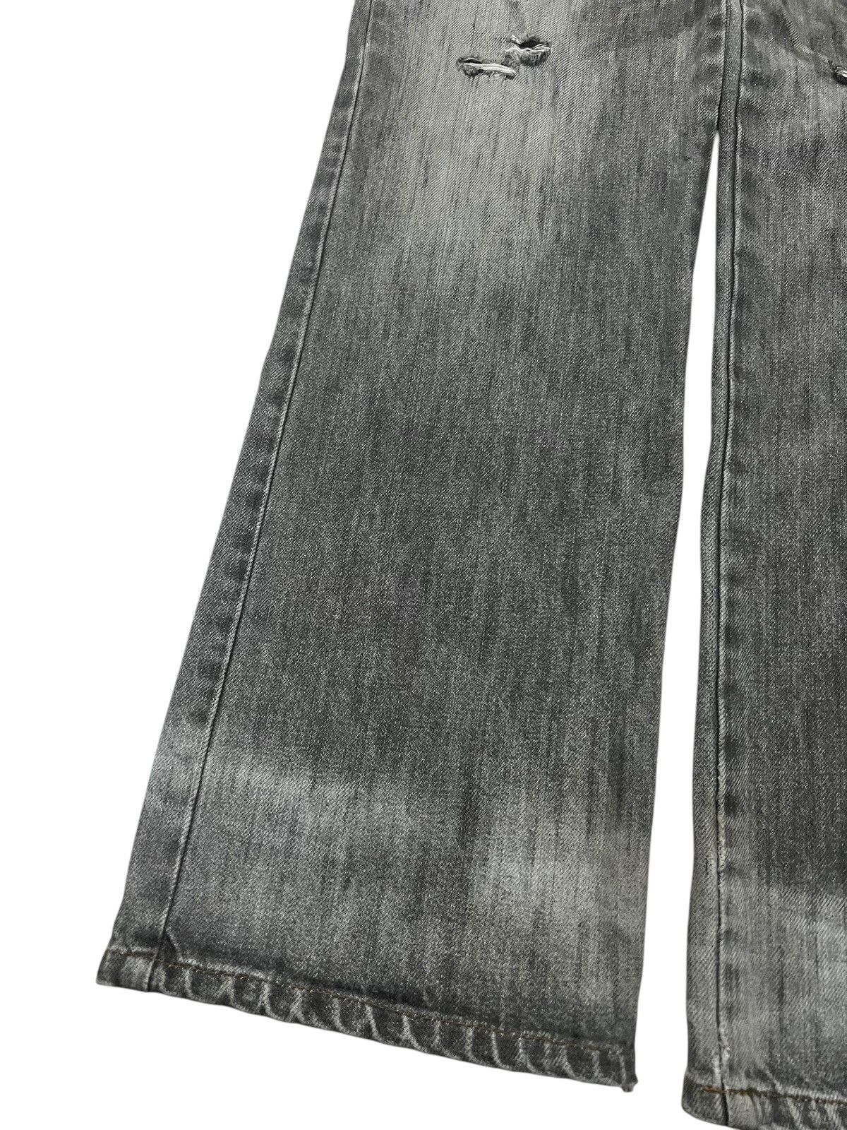 If Six Was Nine × Japanese Brand 🌈90s Japanese Brand Nano Second Sick Faded Distress Jean Size US 32 / EU 48 - 4 Thumbnail