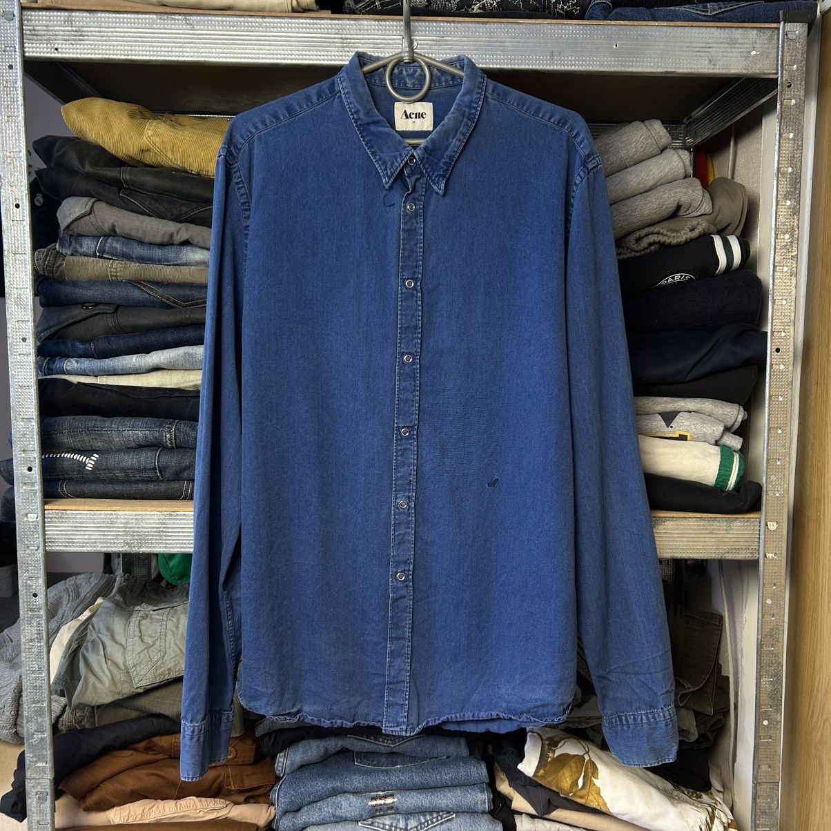Acne Studios Luxury Acne Studios Small Logo Basic designer button shirt Size US M / EU 48-50 / 2 - 1 Thumbnail